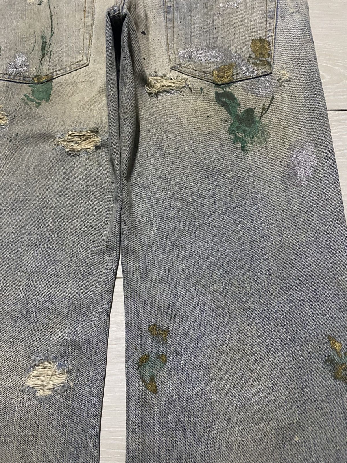 Dolce & Gabbana Dolce & Gabbana Mud Wash Paints Splatter Distressed Jeans Size US 34 / EU 50 - 10 Thumbnail