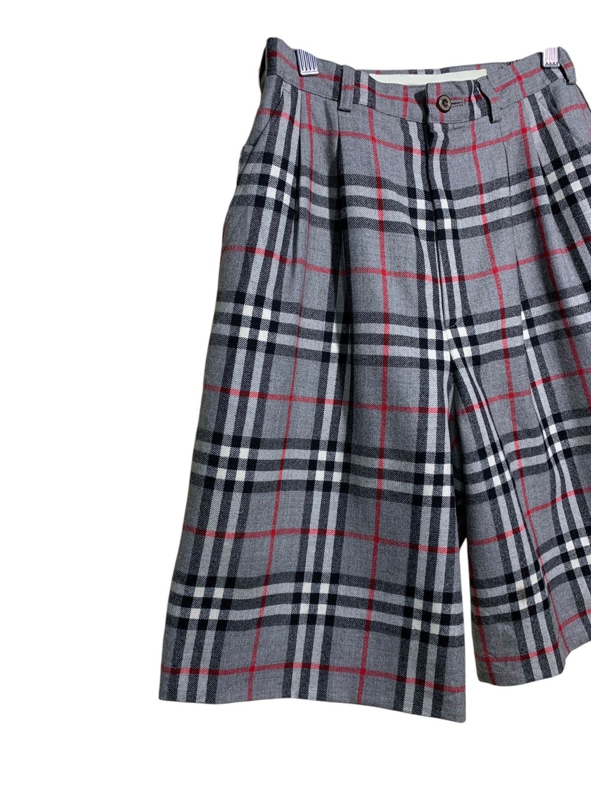 Burberry × Burberry Prorsum 🔥VTG BURBERRY NOVACHECK SHORTS PANTS WIDE Size US 27 - 2 Thumbnail