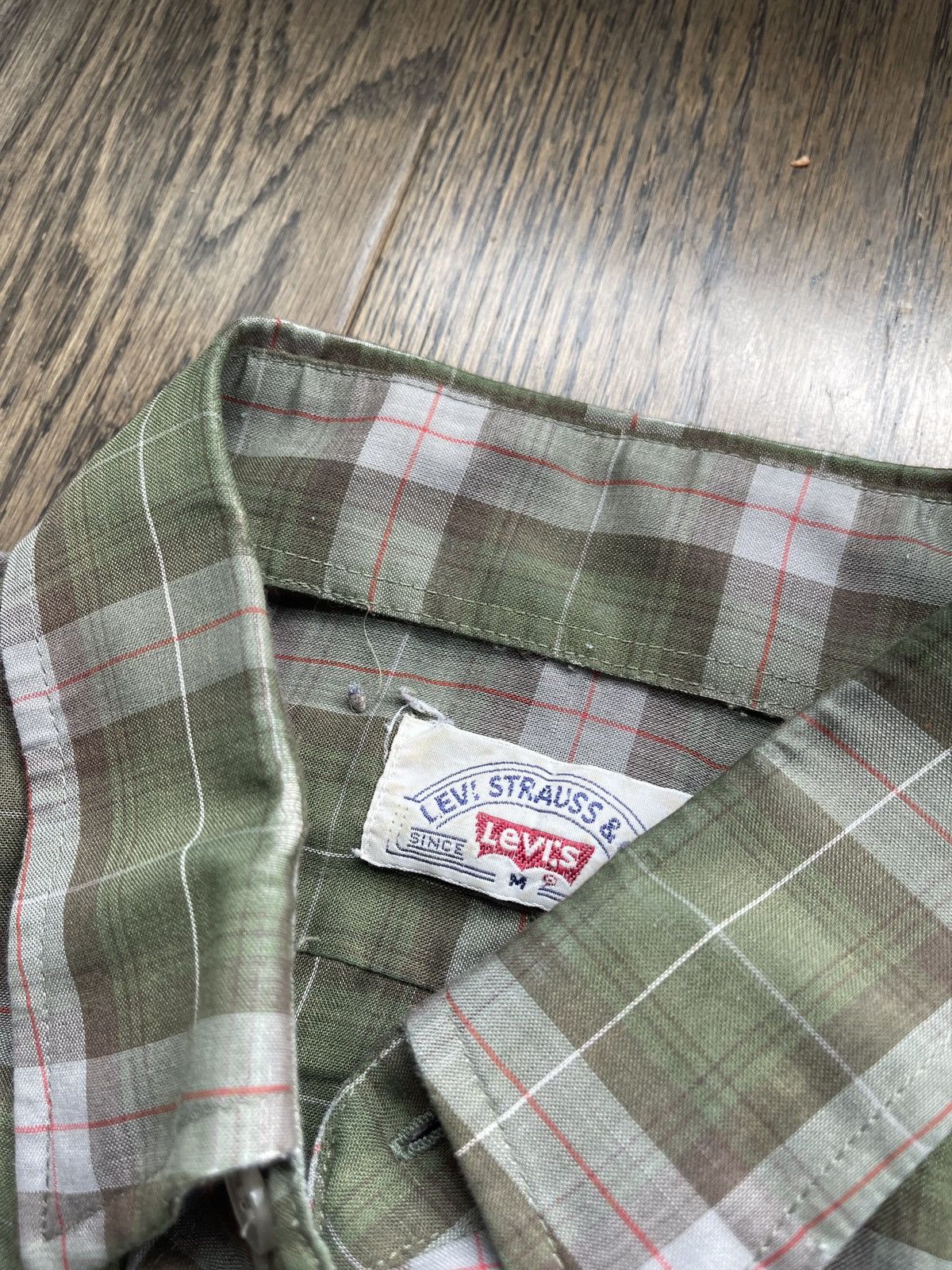 Levi's Vintage 70s Levis Plaid Flannel Size US M / EU 48-50 / 2 - 6 Thumbnail