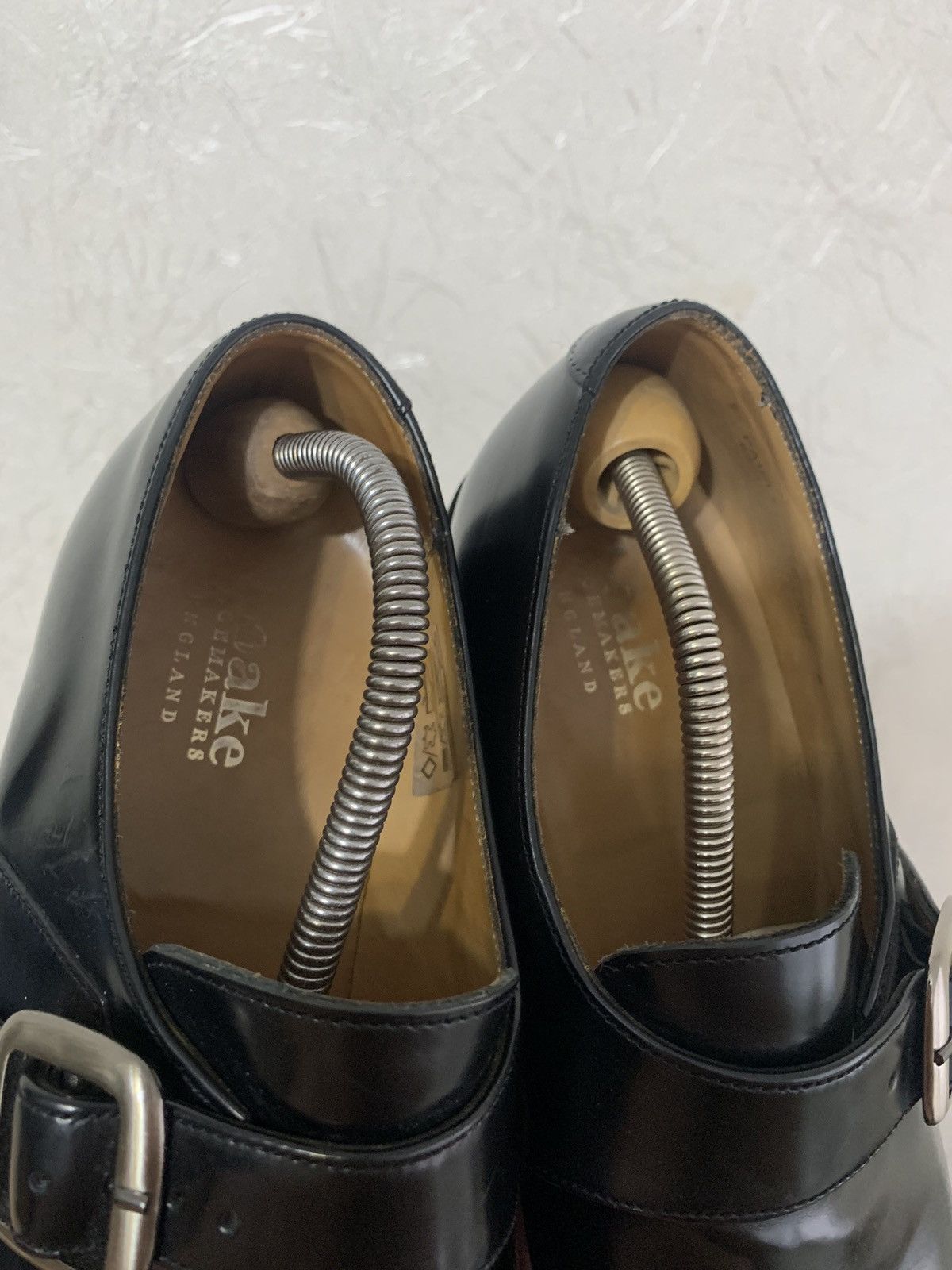 Genuine Leather × Loake Loake Men’s Black Leather Monk Shoes Made in England Size US 10 / EU 43 - 9 Thumbnail