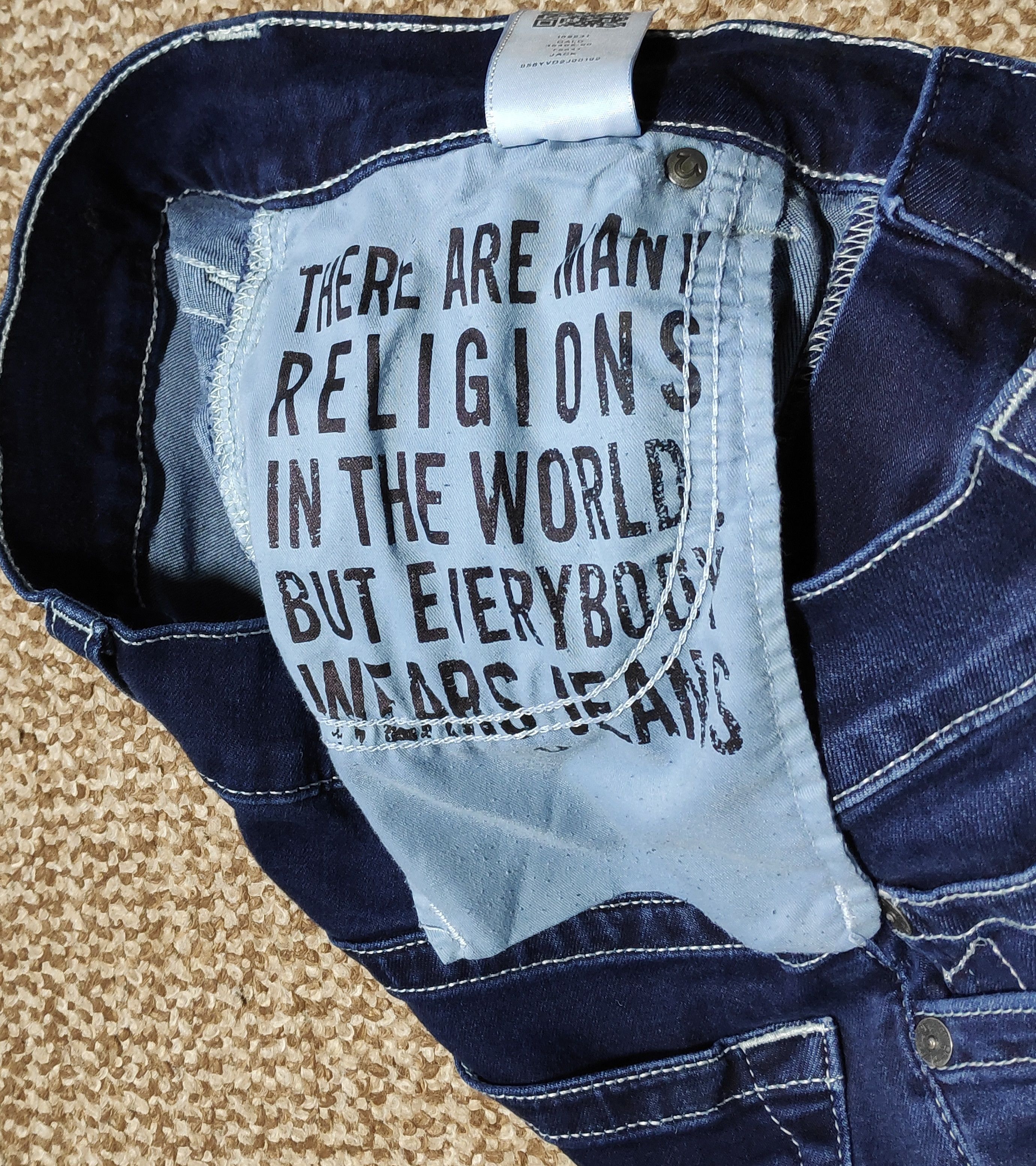 True Religion True Religion Jack Skinny Tapered Denim Jeans sz W32 Size US 32 / EU 48 - 13 Thumbnail
