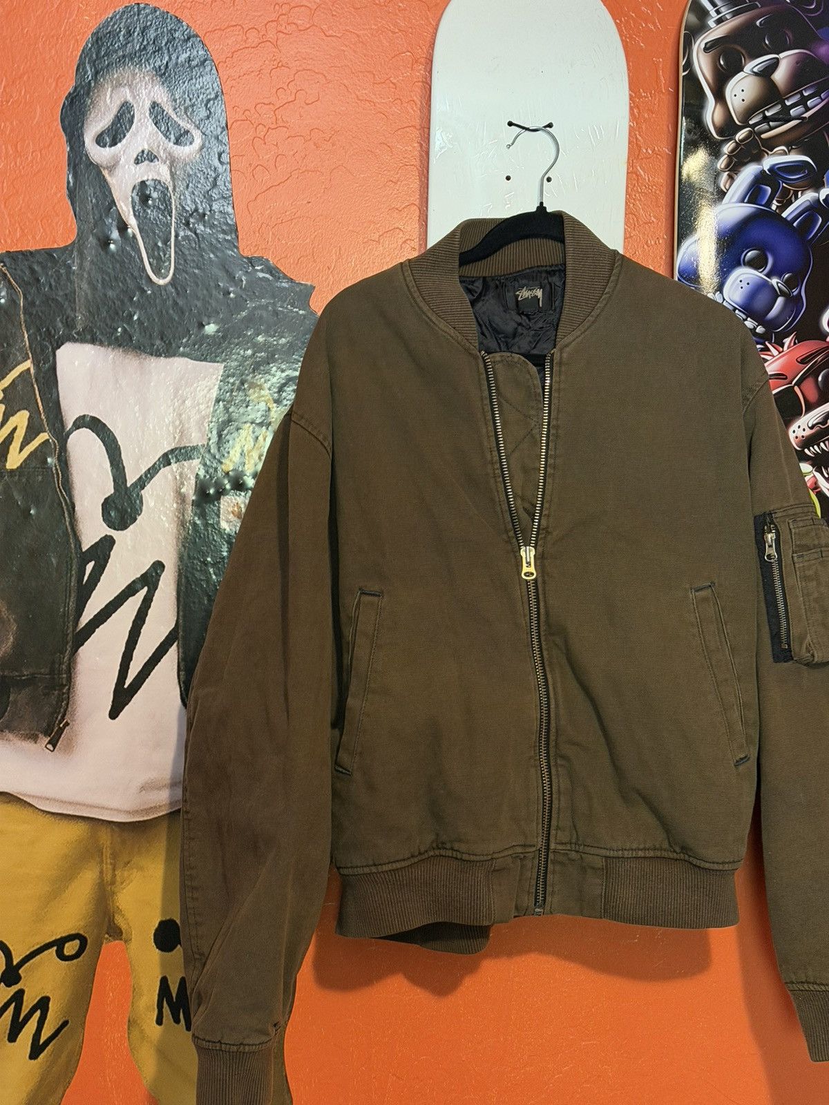Stussy Stussy sample overdyed bomber Size US L / EU 52-54 / 3 - 1 Thumbnail