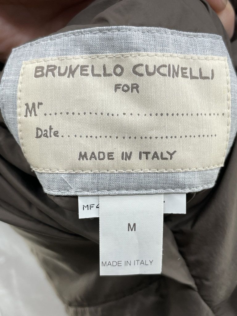 Brunello Cucinelli BRUNELLO CUCINELLI Linen Wool Silk Down Reversible Vest Size US M / EU 48-50 / 2 - 9 Thumbnail