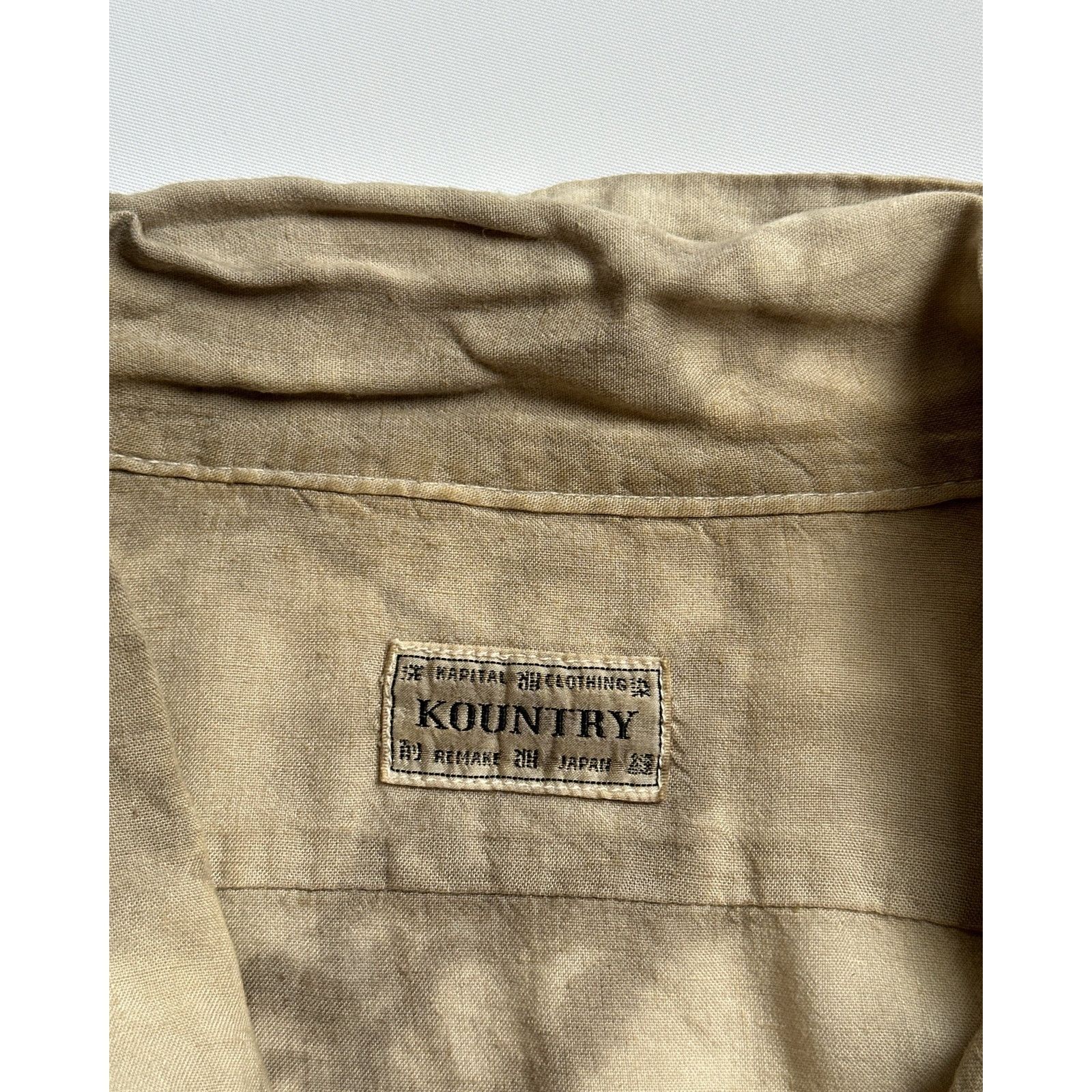 Kapital Kapital Linen Camp Collar Shirt Size US XXL / EU 58 / 5 - 5 Thumbnail