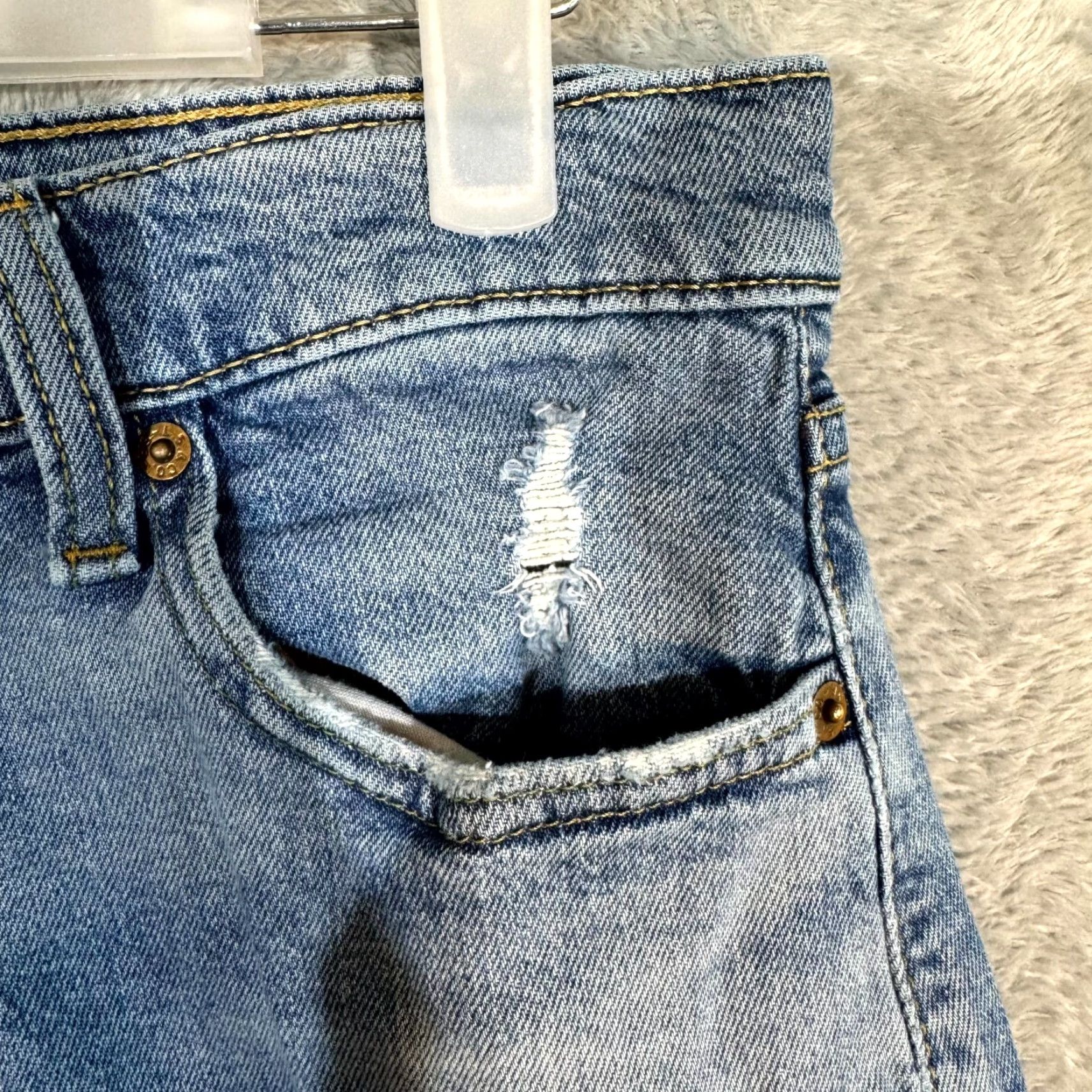 Levi's Levi's 512 Jeans Mens Slim Tapered Distressed Stretch Denim 30x30 Blue Denim Jeans Mens Distressed Stretch Denim 512 Slim Tapered Size US 30 / EU 46 - 6 Thumbnail