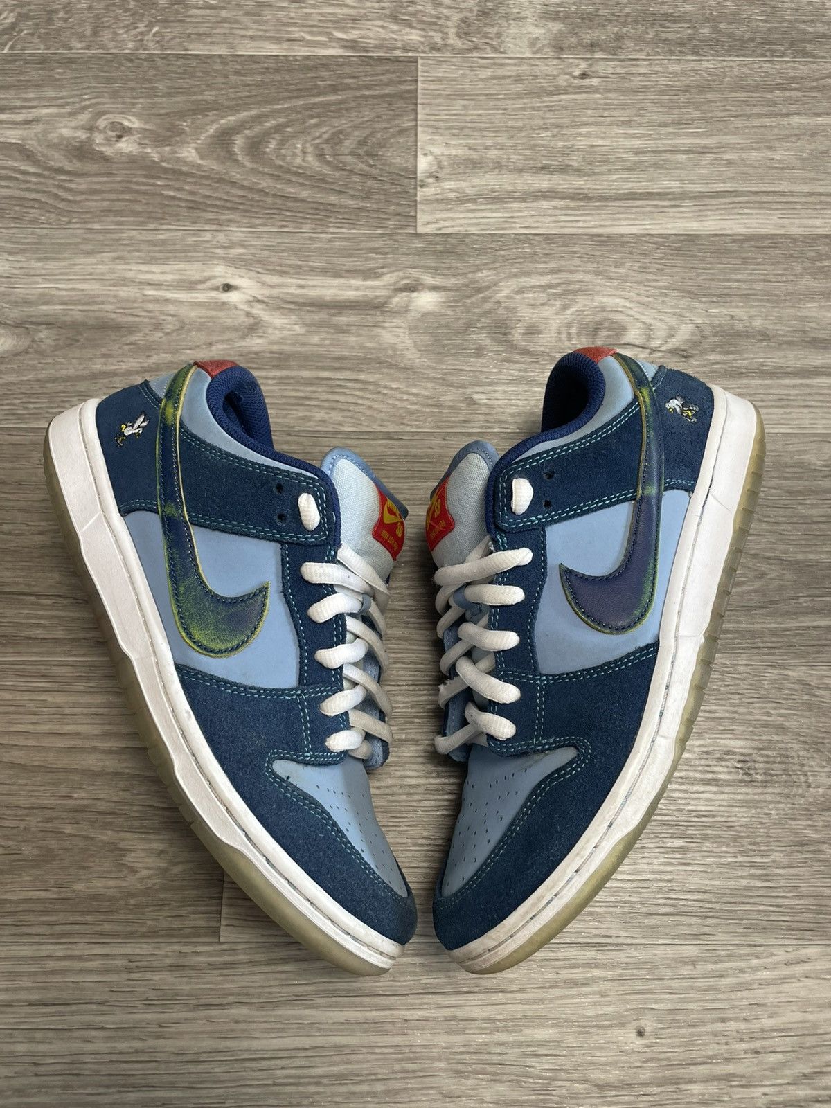 Nike NIKE SB Dunk Low Pro Why So Sad? Sneakers Blue Suede Size US 8 / EU 41 - 2 Thumbnail