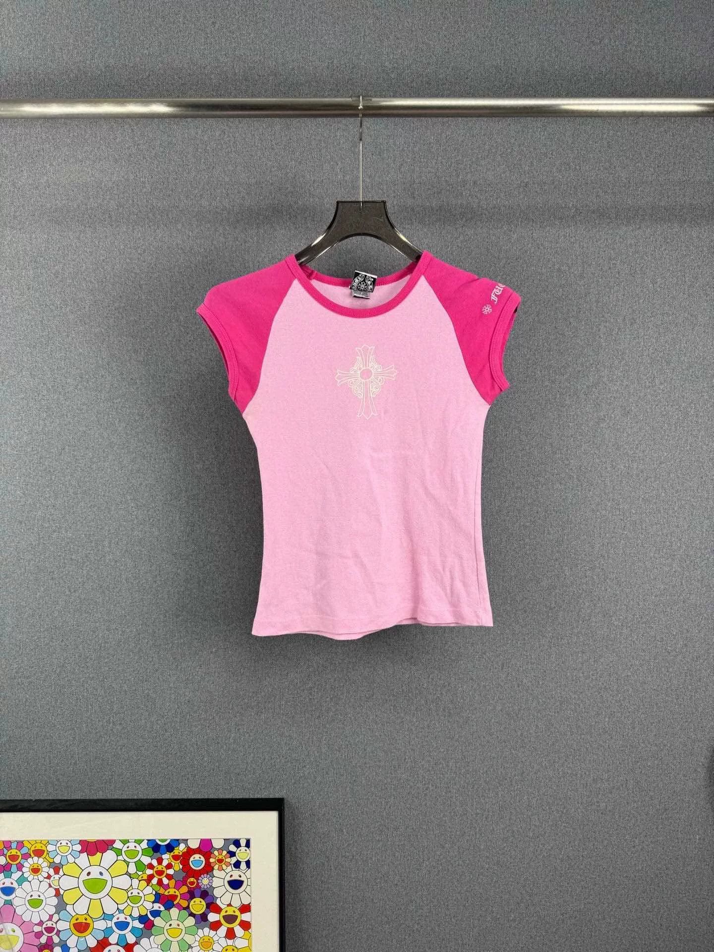 Chrome Hearts chrome hearts pink cross short sleeve top Size M / US 6-8 / IT 42-44 - 1 Thumbnail