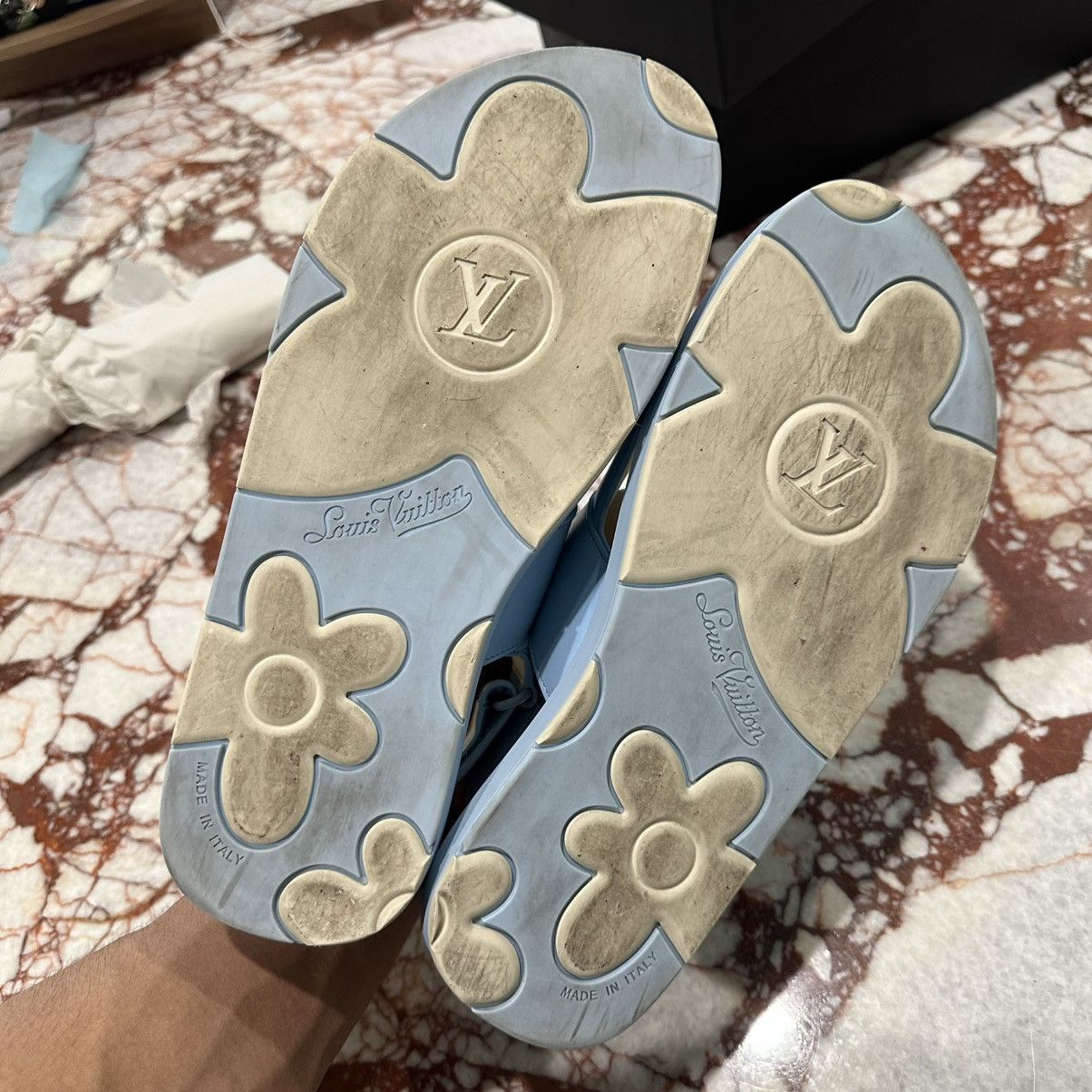 Louis Vuitton LOUIS VUITTON TYLER THE CREATOR FLORAL SANDALS Size US 8 / EU 41 - 9 Thumbnail