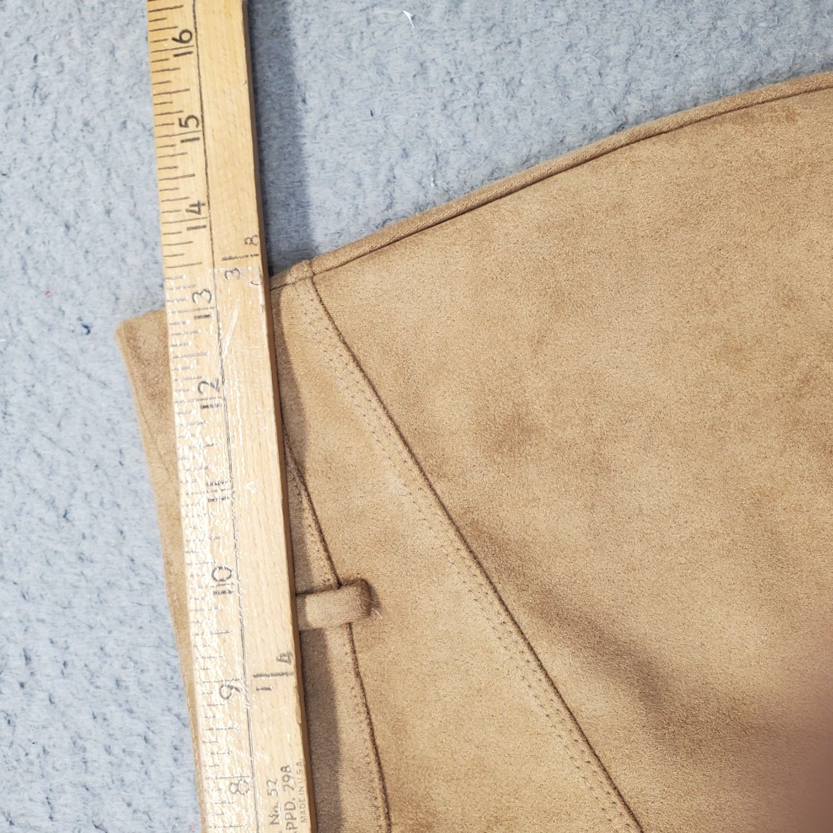 Vintage Pull&Bear Mini Skirt Womens Size S Brown Faux Suede Boho Western High Waist (Pre-owned) - Short, Casual, Women's Skirt Size 28" / US 6 / IT 42 - 4 Thumbnail