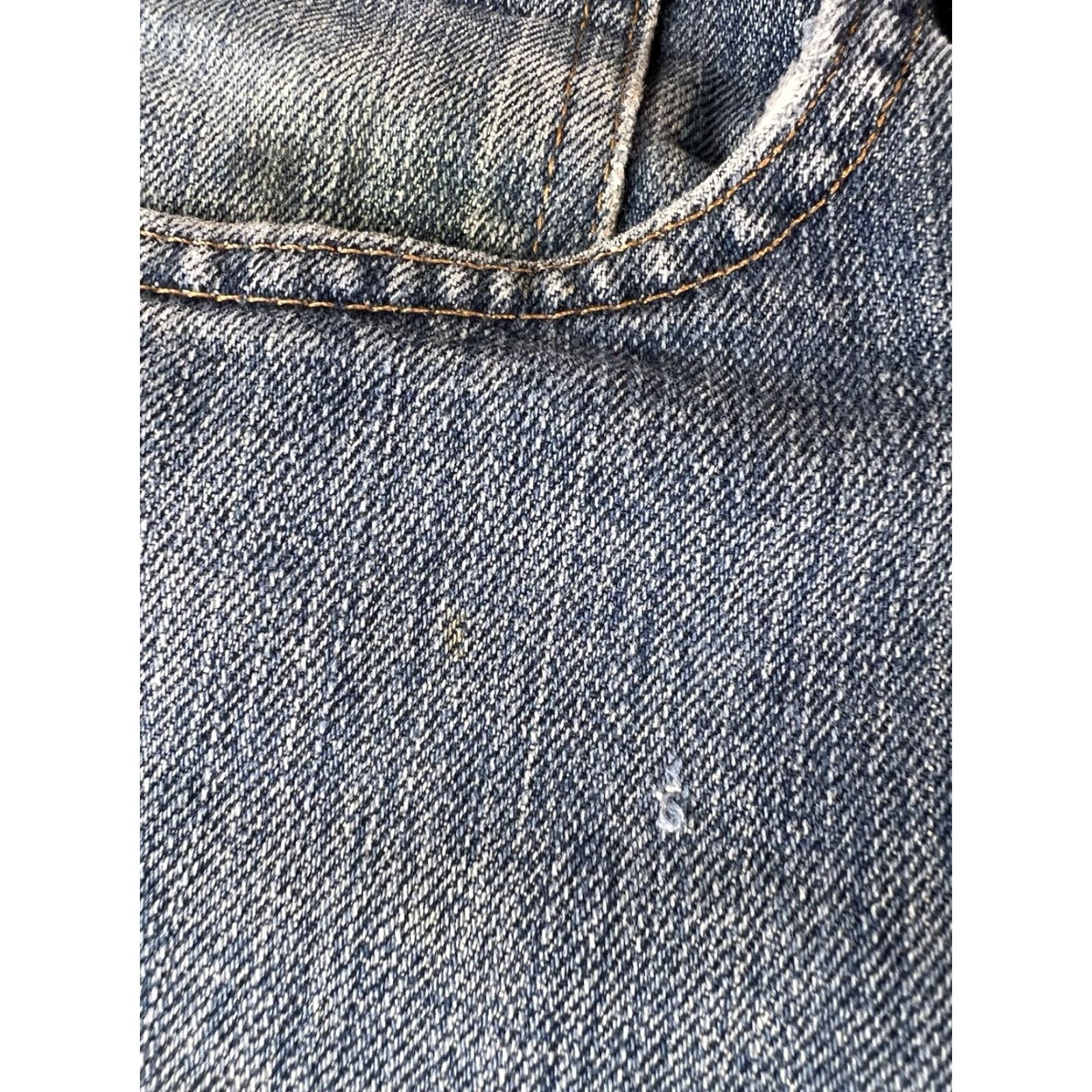 Carhartt Carhartt Jeans Mens 32x32 Relaxed Fit Straight Blue Distressed 5-Pocket Denim Workwear USA Logo/Mexico Made Jeans Size US 32 / EU 48 - 6 Thumbnail