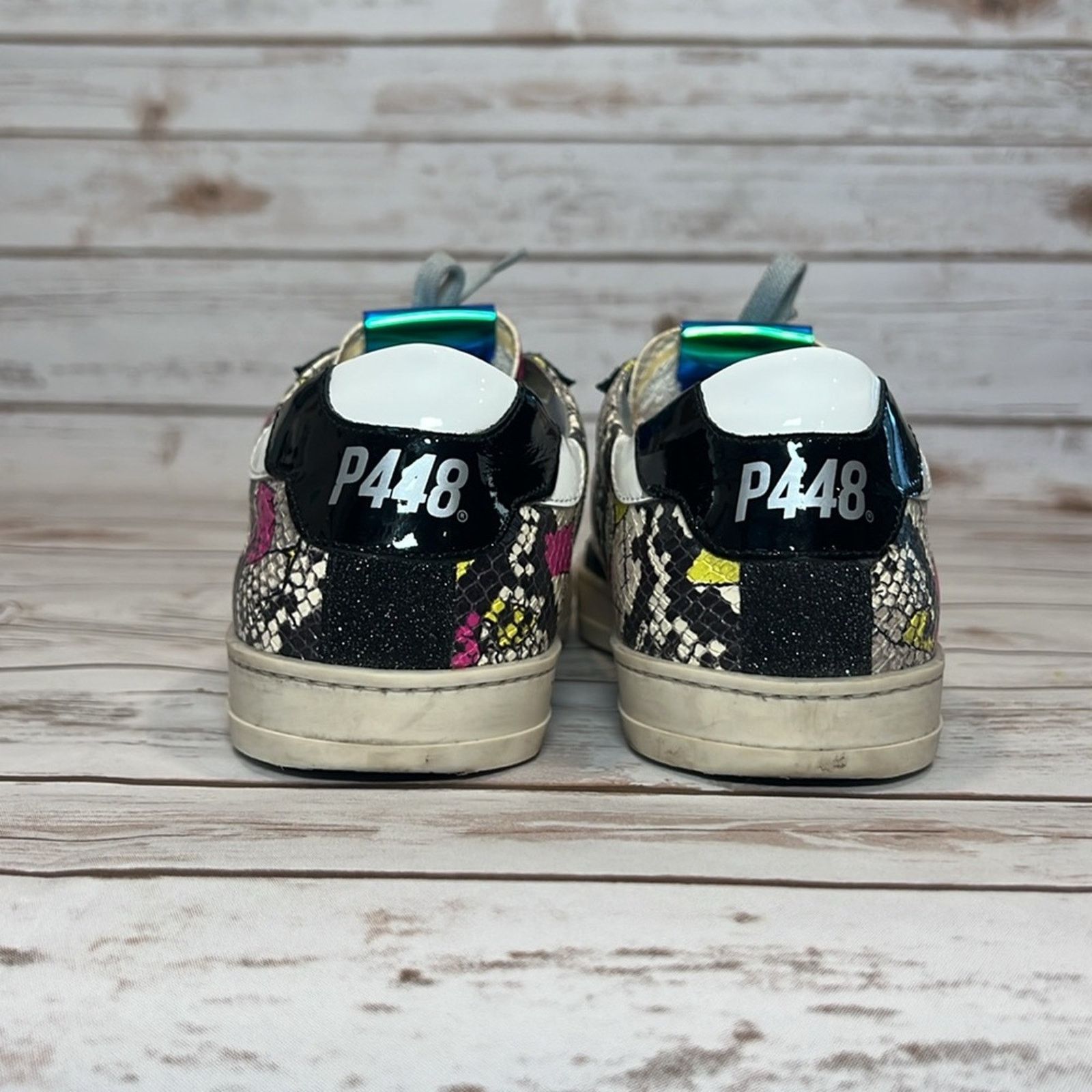 P448 P448 S21 John-W Sneaker Snakeskin Print and Glitter Size US 8.5 / IT 38.5 - 5 Thumbnail
