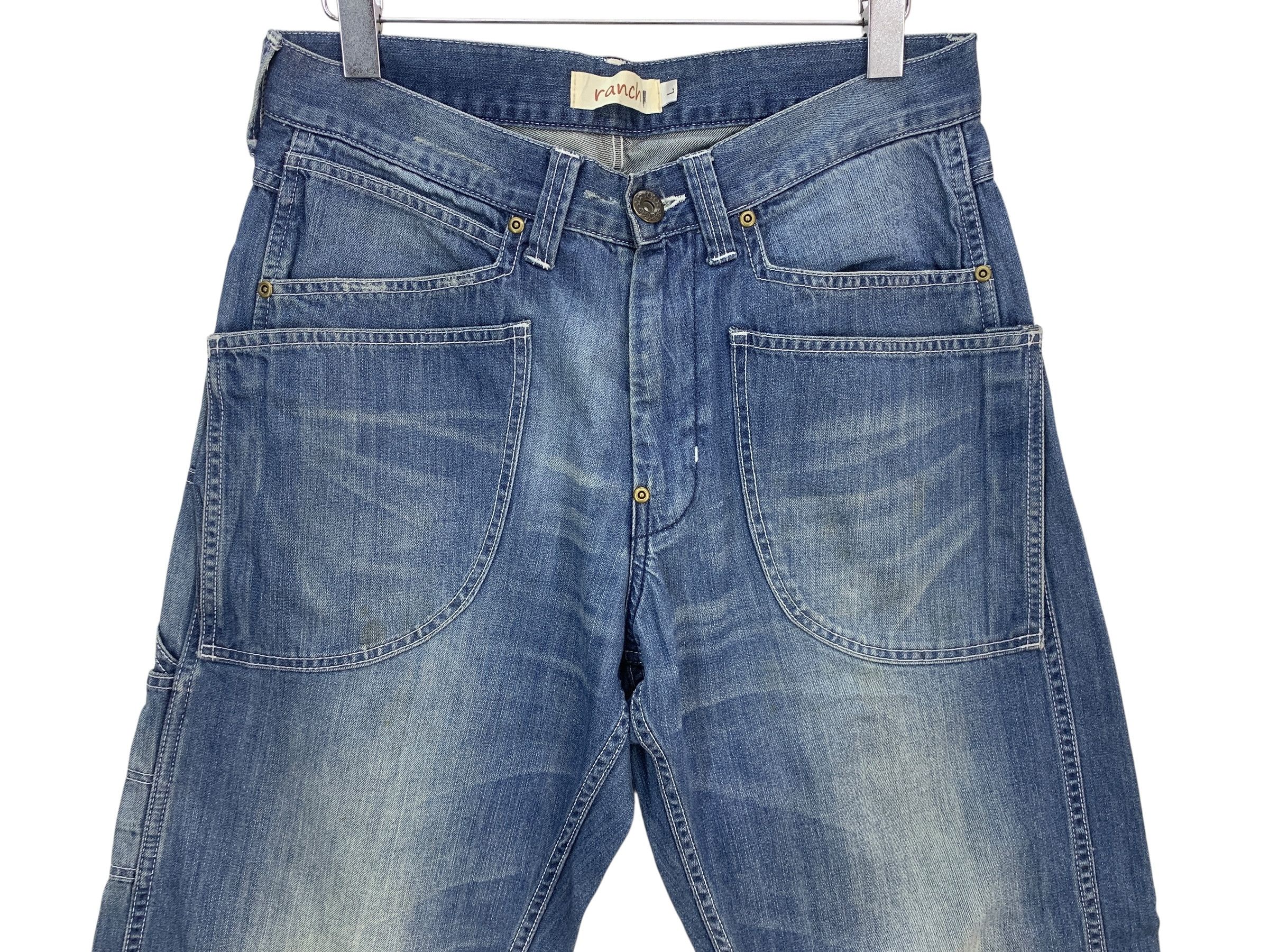 Japanese Brand Ranch Carpenter Workwear Dungarees Japanese Jeans Size 32 Size US 32 / EU 48 - 3 Thumbnail