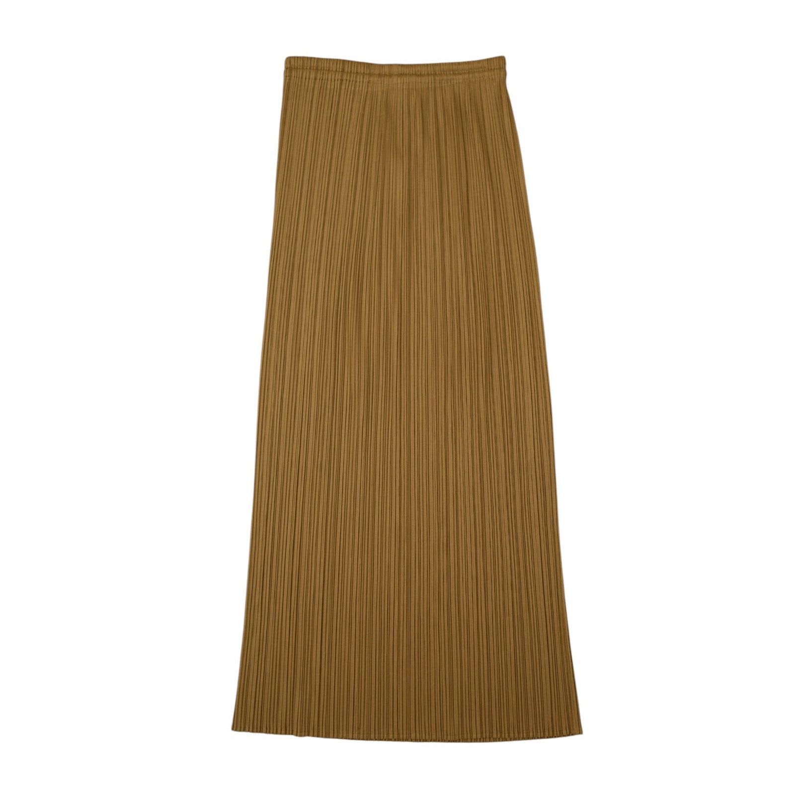 Issey Miyake Pleats Please Beige Maxi Skirt Size 27" / US 4 / IT 40 - 1 Thumbnail