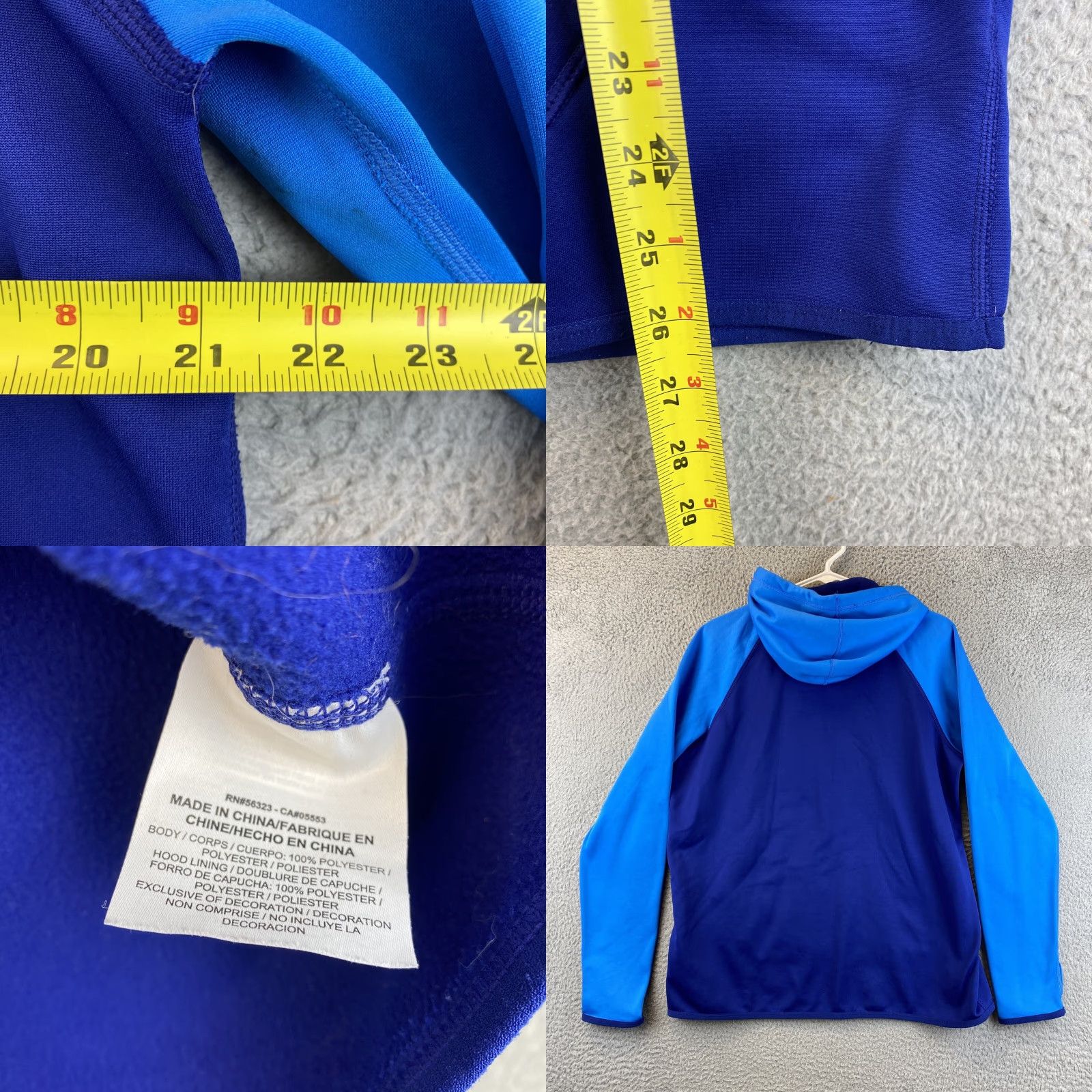 Nike Nike Hoodie Blue Logo Dri-Fit Pullover Long Sleeve Women L 46-34 Size L / US 10 / IT 46 - 8 Thumbnail