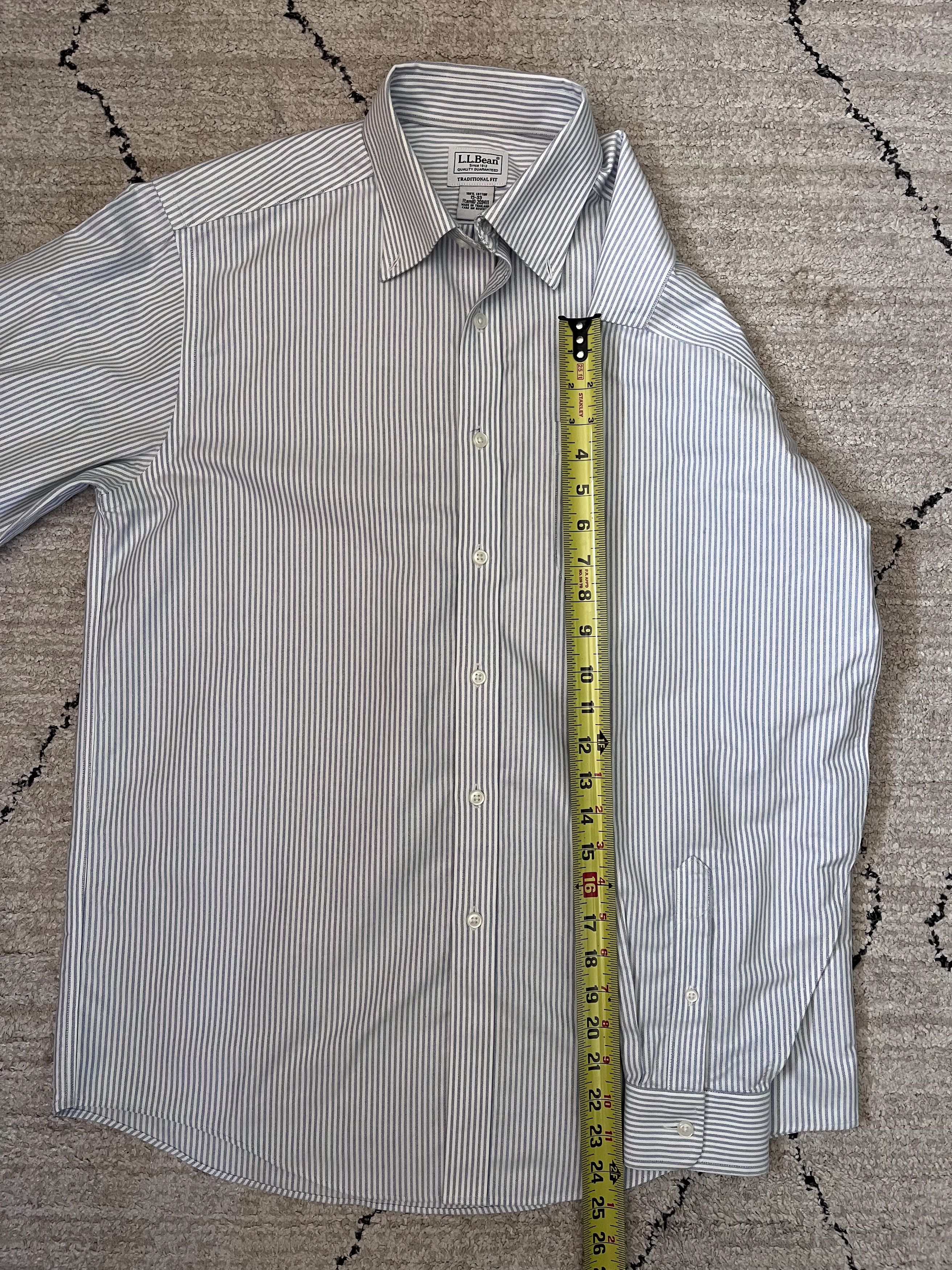 L.L. Bean Vintage LL Bean Striped Dress Shirt Size US M / EU 48-50 / 2 - 8 Thumbnail
