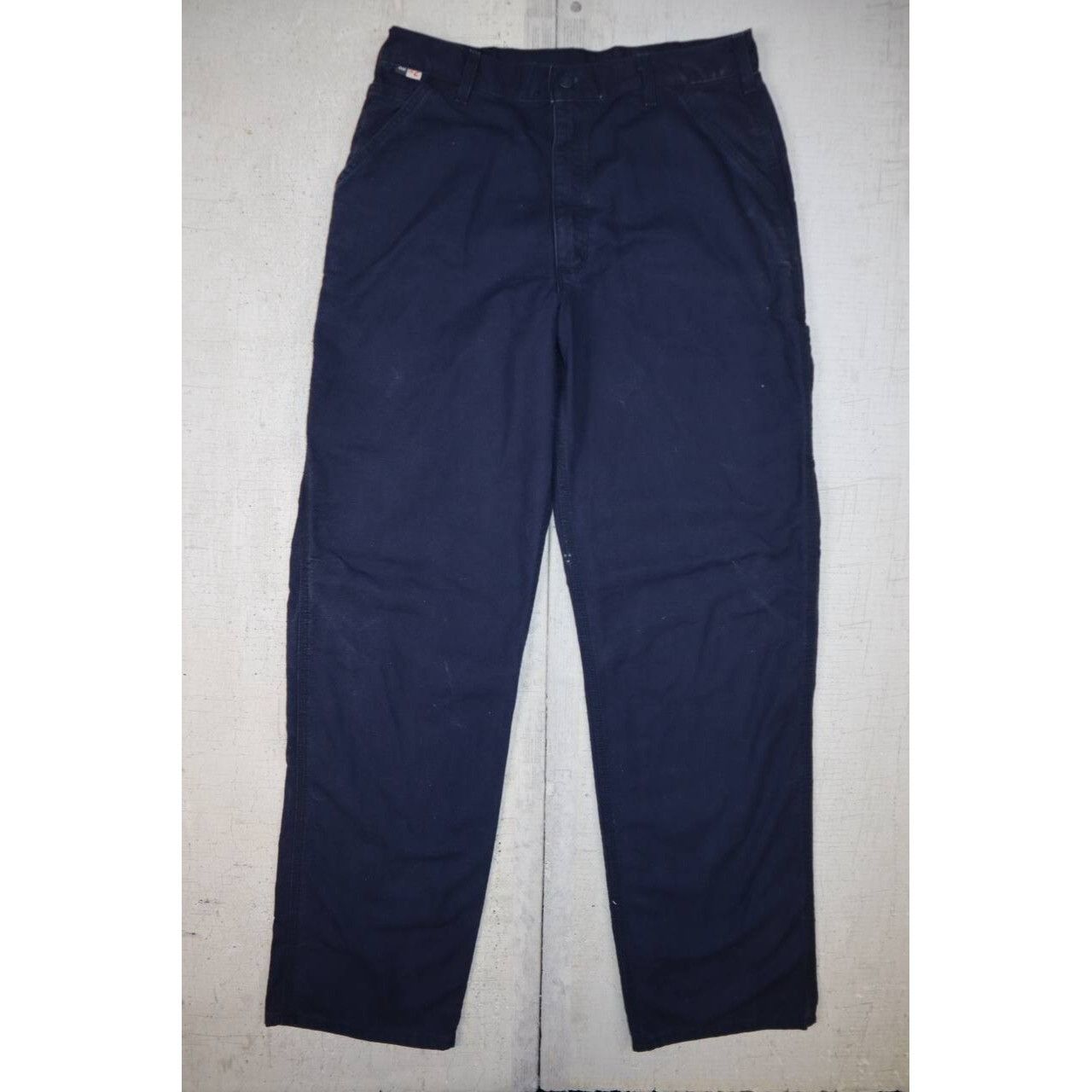 Carhartt Carhartt FR Navy Work Pants CAT 2 Canvas Flame Resistant 34 Size US 34 / EU 50 - 1 Thumbnail
