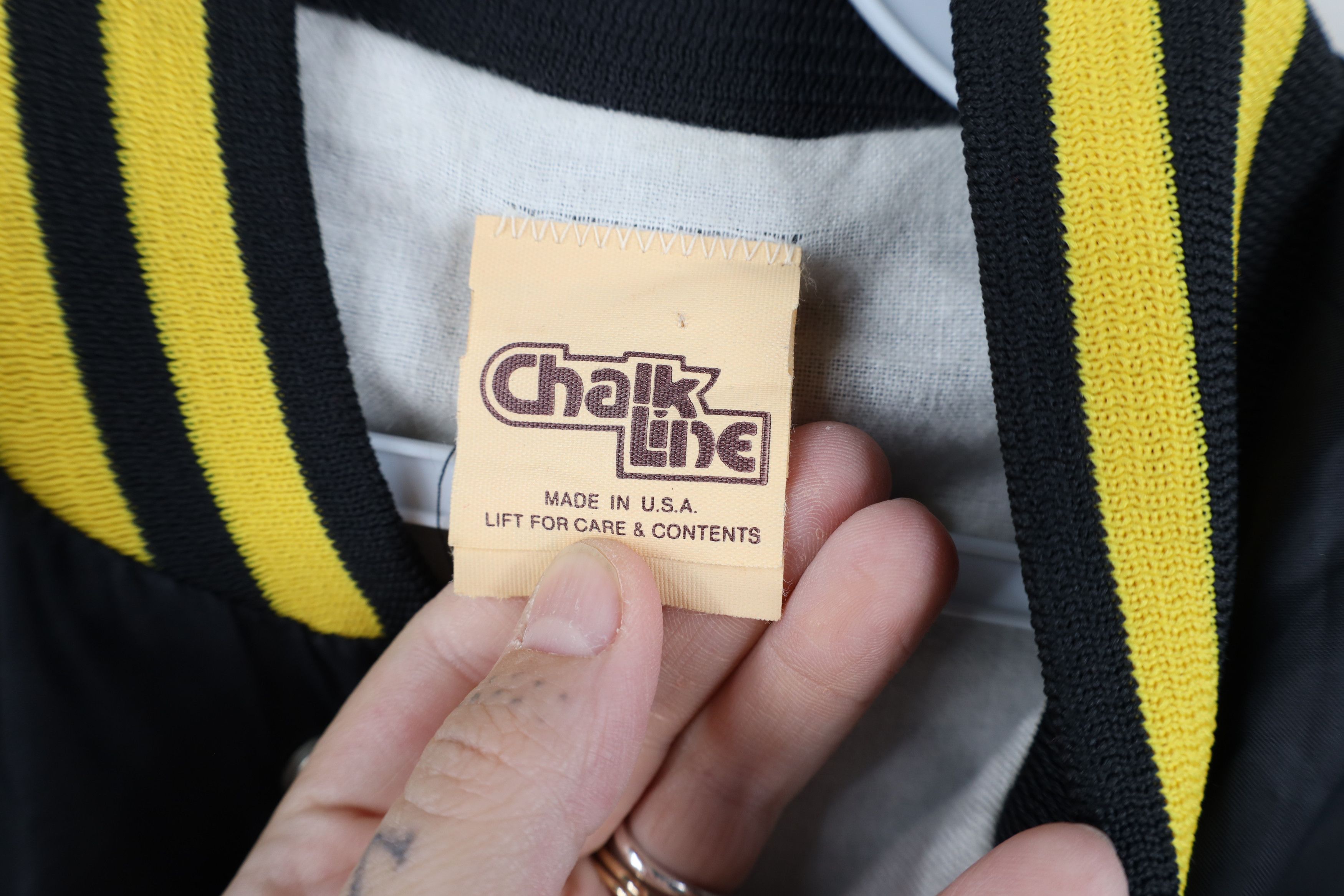 Chalk Line Vintage 70s 80s Chalk Line Swimming Satin Bomber Jacket USA Size US M / EU 48-50 / 2 - 8 Thumbnail