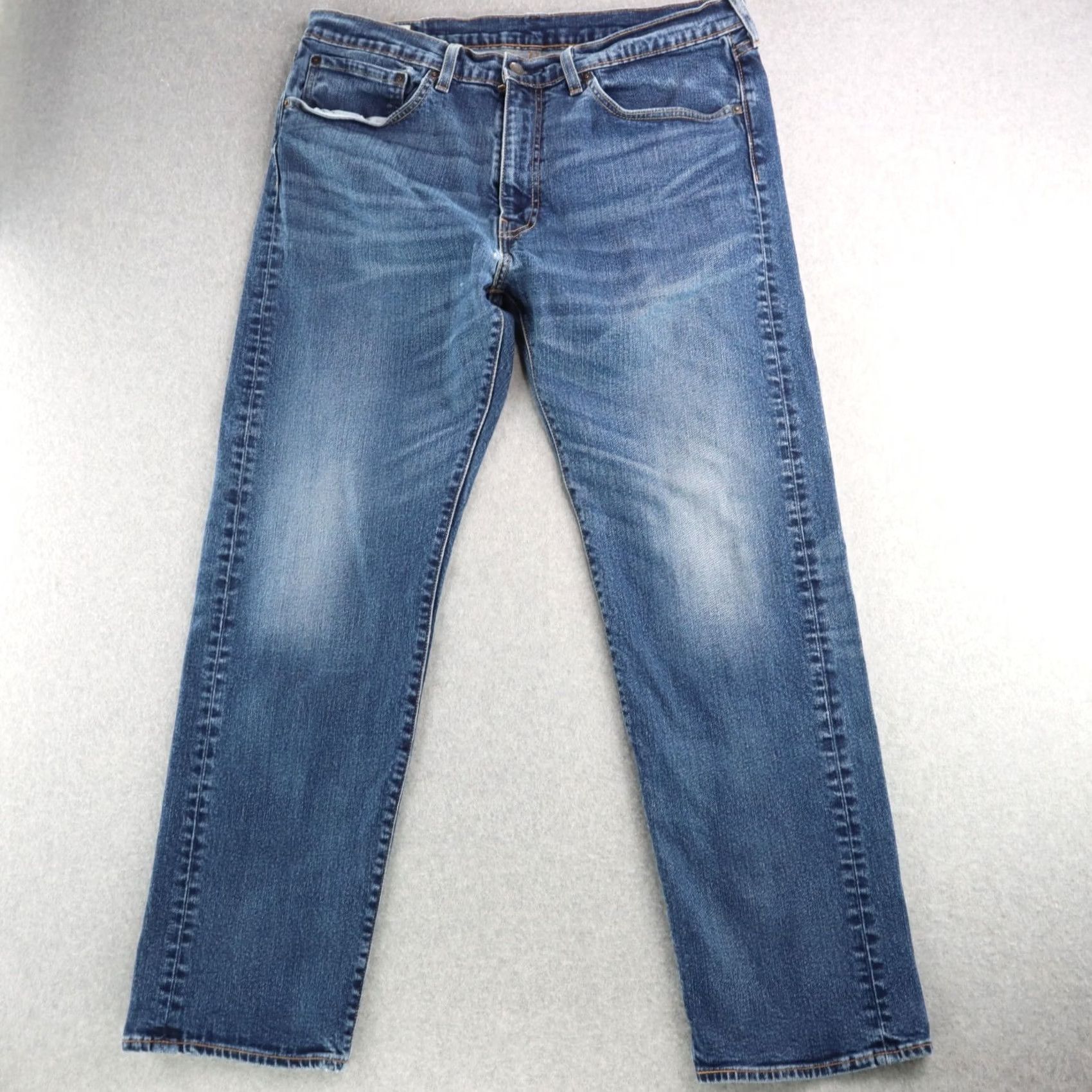 Levi's Levi’s Premium 505 Big E Jeans 35x30 Medium Blue Levi’s 505 Straight Adult Mens Jeans Size US 35 - 2 Thumbnail