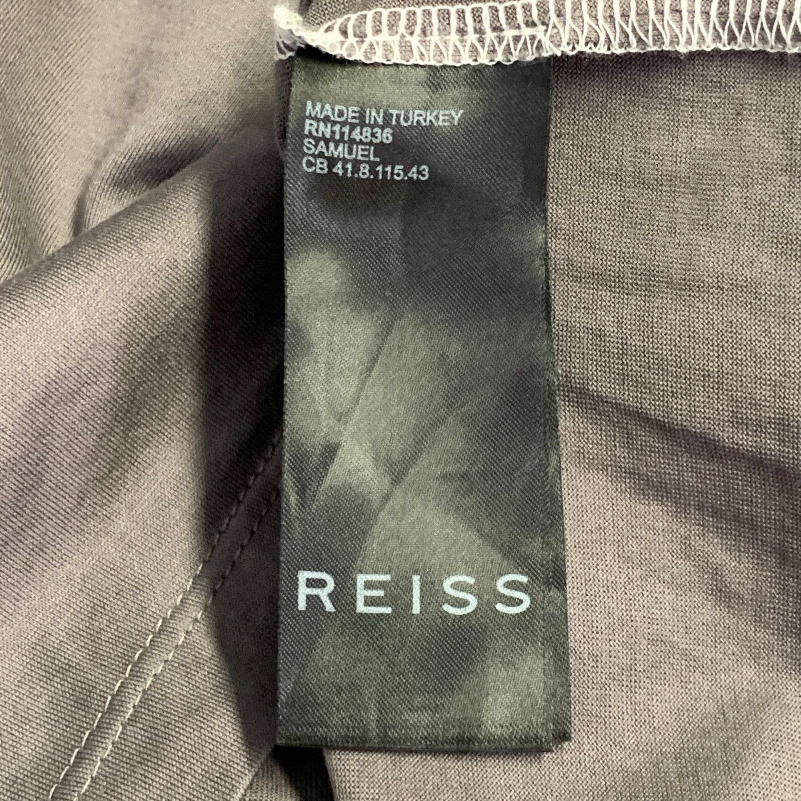 Reiss REISS Samuel White Tan Brown Color Block Cotton Zip Polo Size US S / EU 44-46 / 1 - 5 Thumbnail