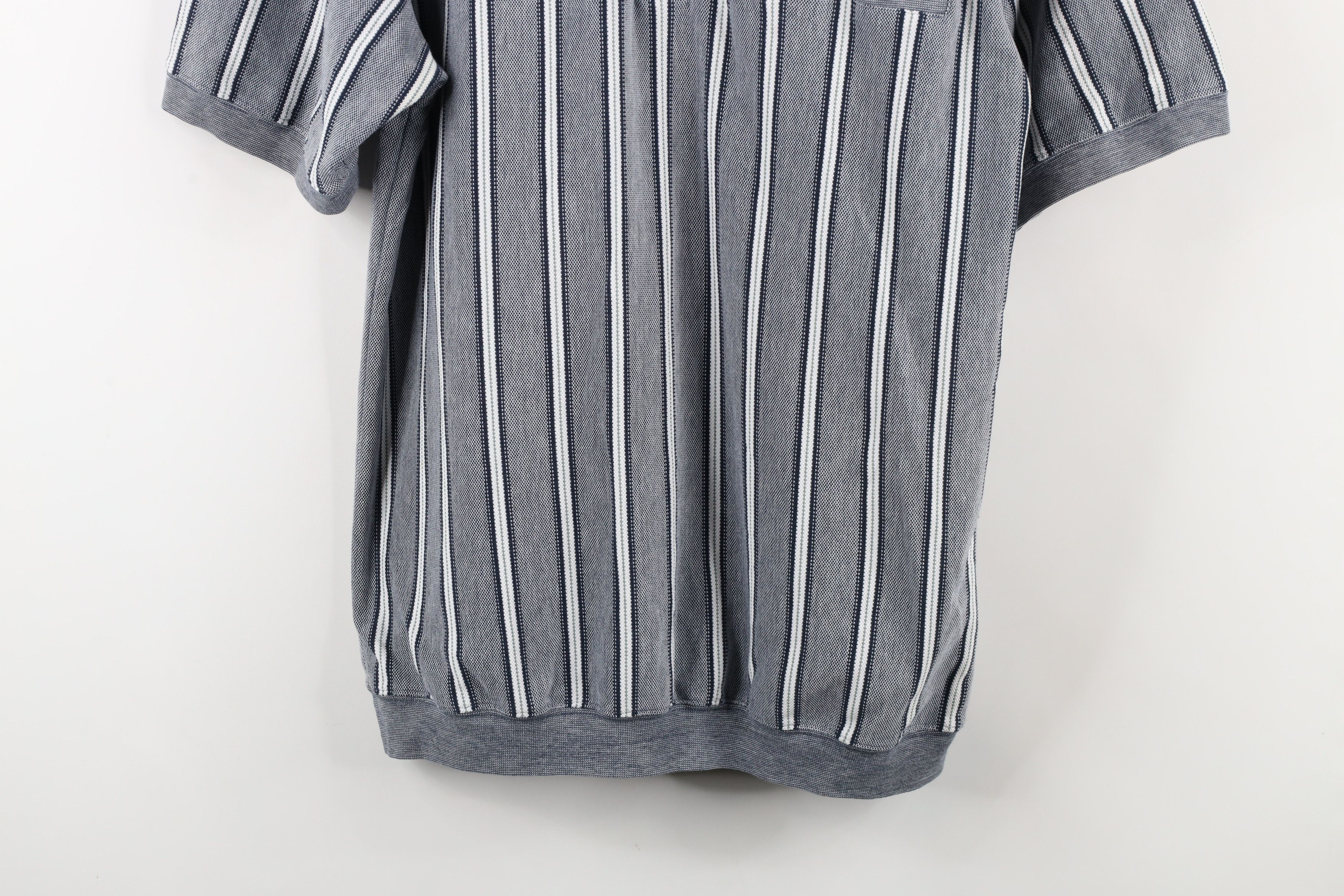 Vintage Vintage 90s Streetwear Block Collared Pullover Polo Shirt Size US L / EU 52-54 / 3 - 3 Thumbnail