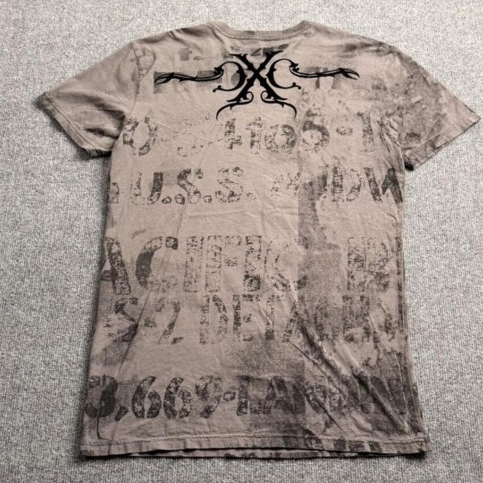 Other Y2K Xtreme Couture Affliction T-Shirt AOP Gray Mens L Size US L / EU 52-54 / 3 - 3 Thumbnail