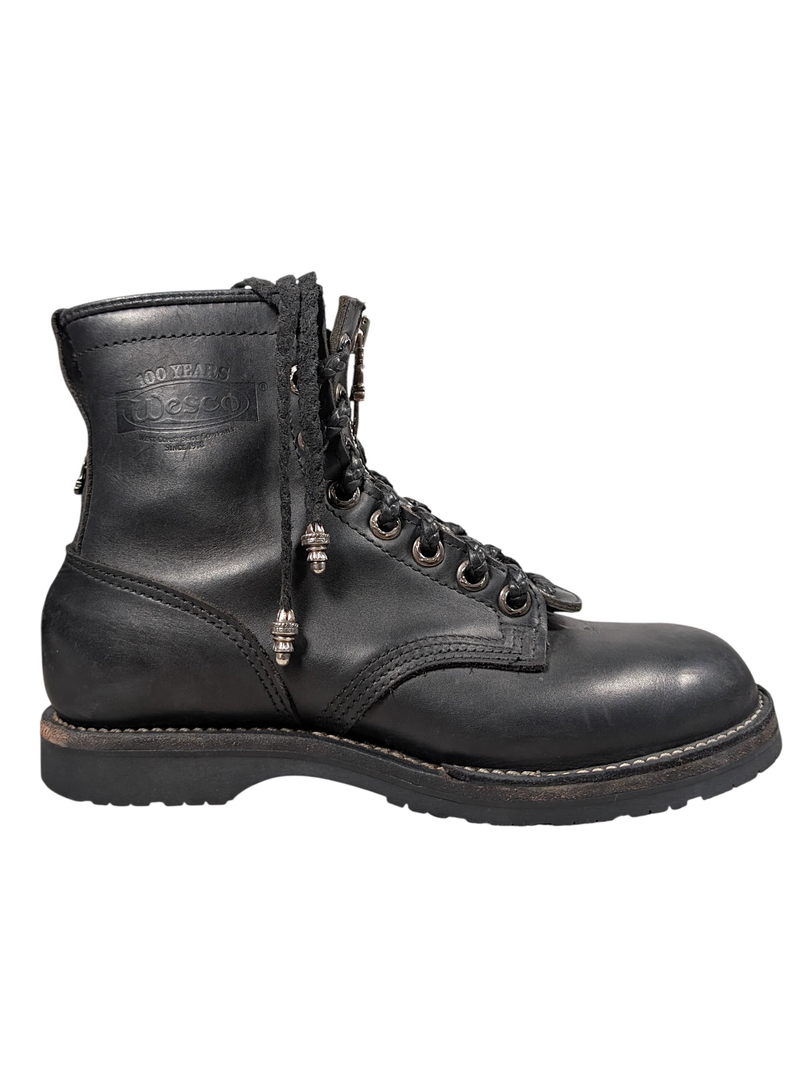Chrome Hearts Chrome Hearts Wesco Fireman Boots Silver Dagger Zippers Size US 10 / EU 43 - 2 Thumbnail