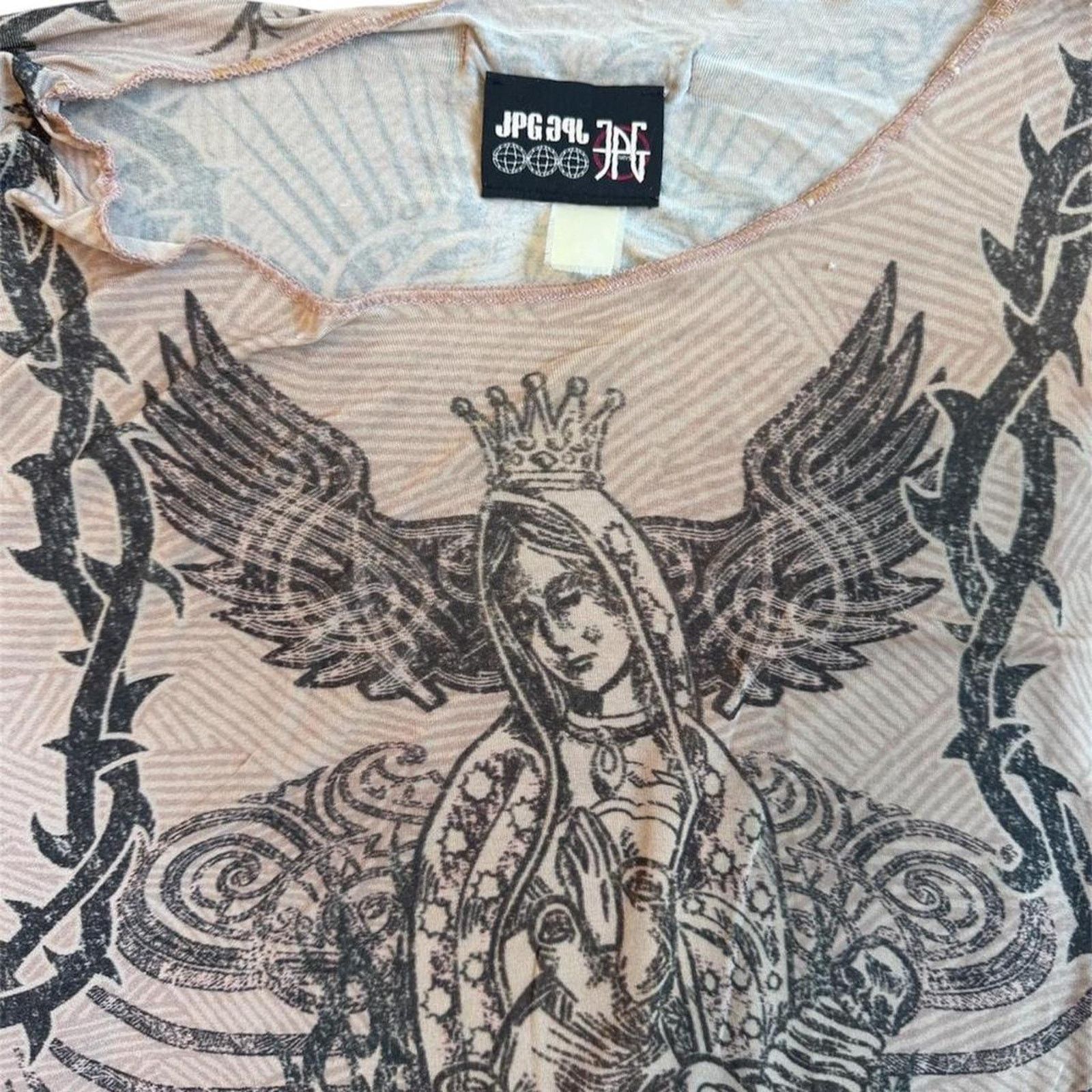 Jean Paul Gaultier Jean Paul Gaultier Jesus & Mary Tattoo Long Sleeve T-Shirt Size US M / EU 48-50 / 2 - 7 Thumbnail