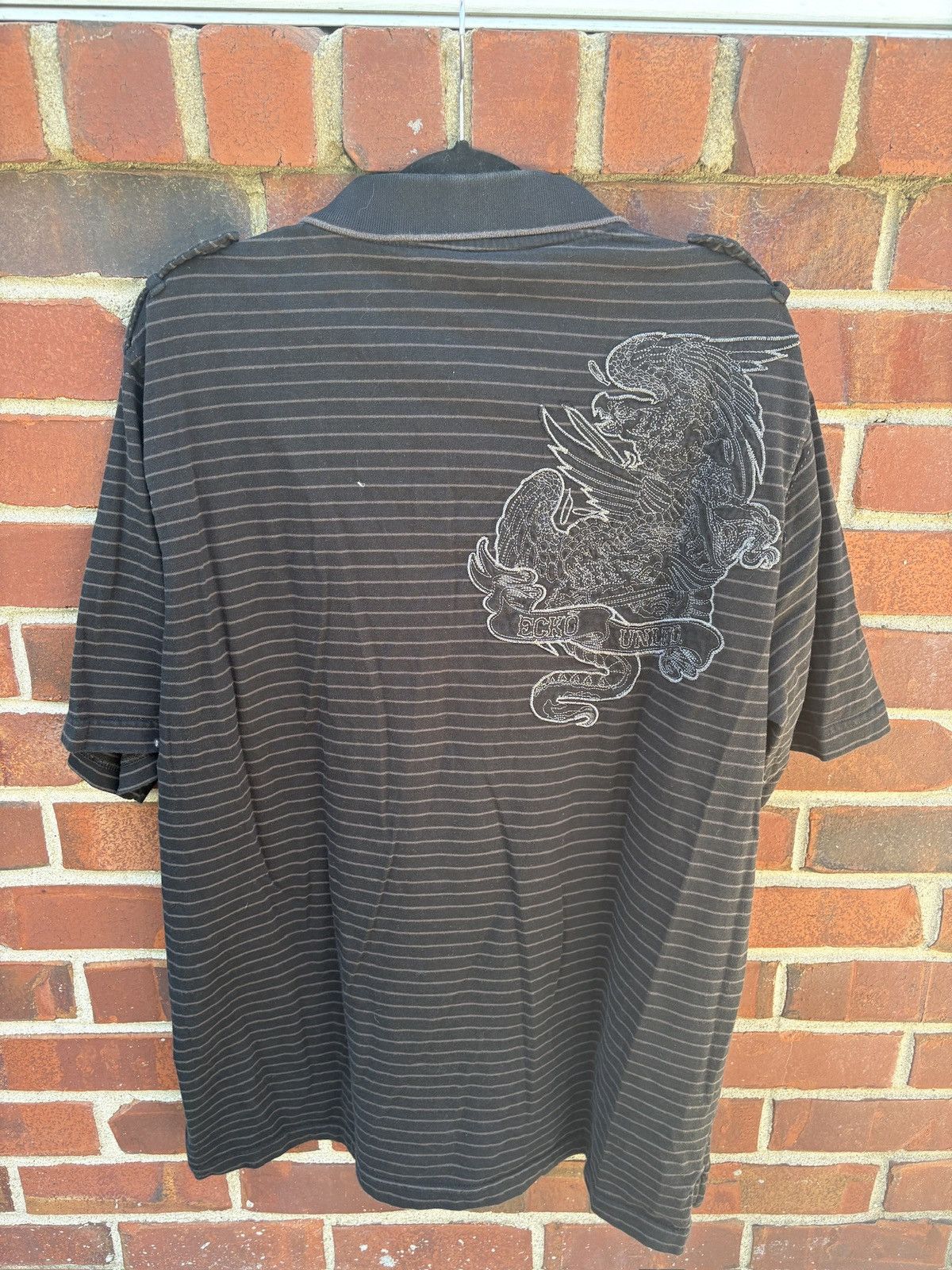 Ecko Unltd. Ecko Untld. Polo T-shirt Y2K Vintage Streetwear XL Black Size US XL / EU 56 / 4 - 8 Thumbnail