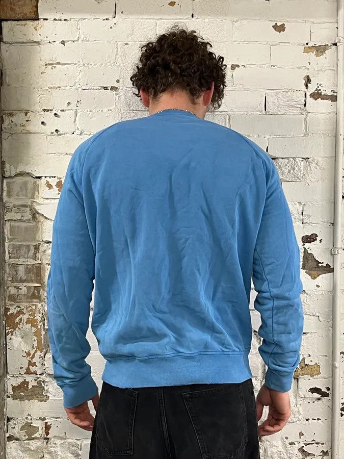 Dsquared2 SS2013 Dsquared2 Blue Distressed Faded Crewneck Sweater Size US L / EU 52-54 / 3 - 3 Thumbnail