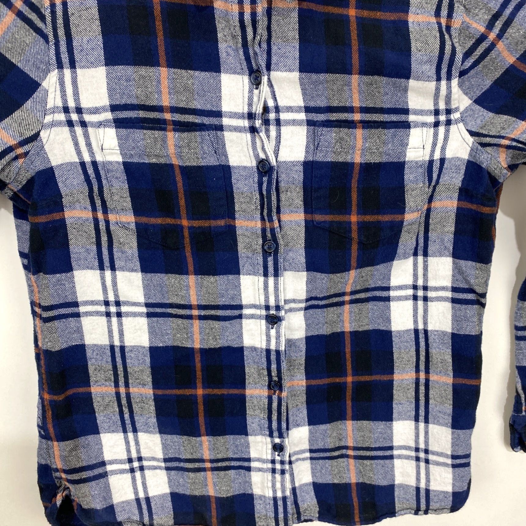 Vintage Woolrich Shirt Woolrich Womens Flannel Button Down Shirt Blue White Plaid Long Sleeve Medium Size M / US 6-8 / IT 42-44 - 6 Thumbnail