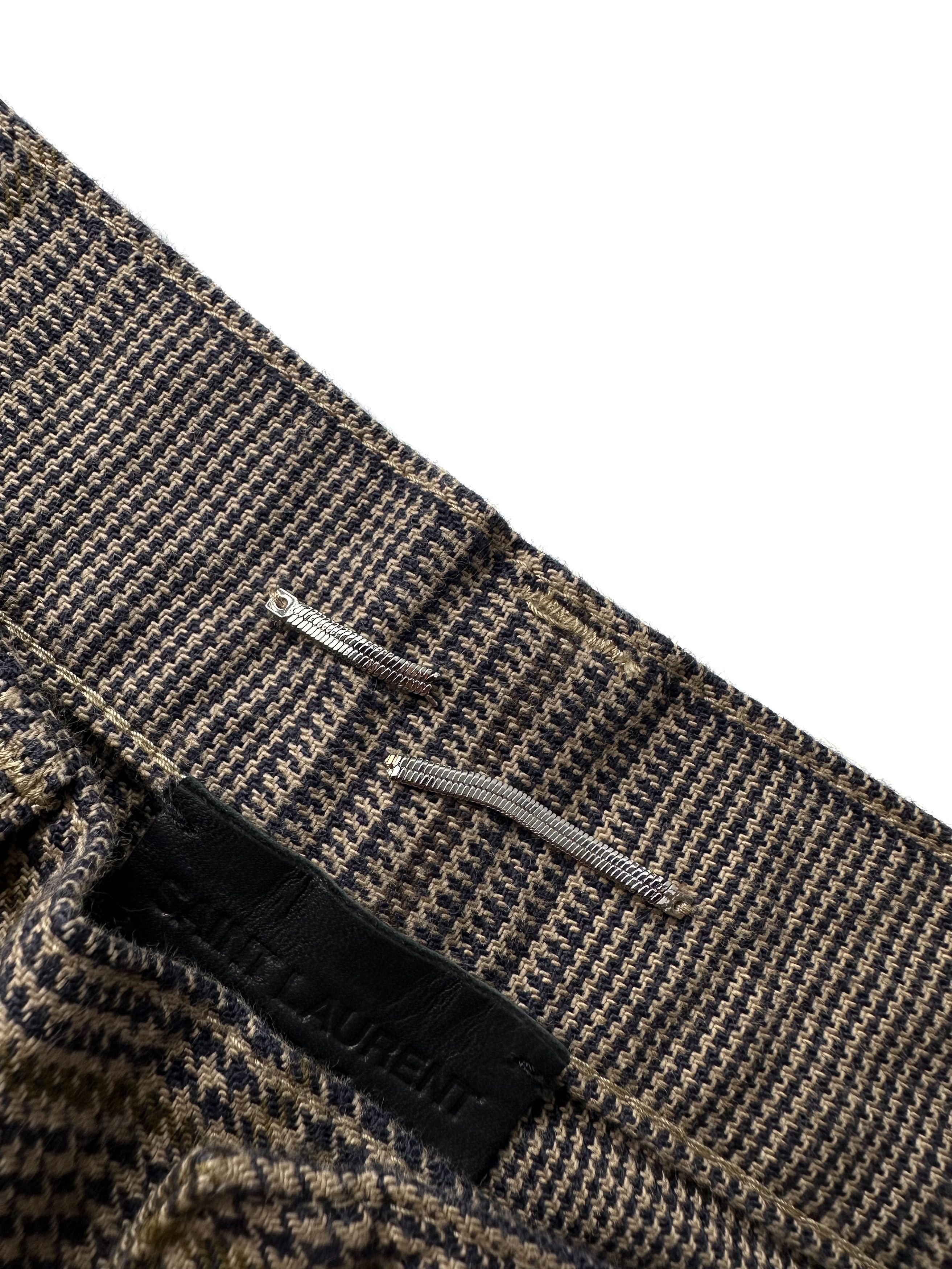 Saint Laurent Paris Saint Laurent D24 Checkered plaid pants Size US 28 / EU 44 - 9 Thumbnail