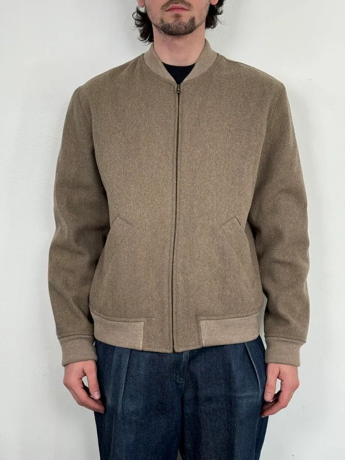 A.P.C. A.P.C. Beige Classy Wool Bomber Jacket Size US M / EU 48-50 / 2 - 2 Thumbnail