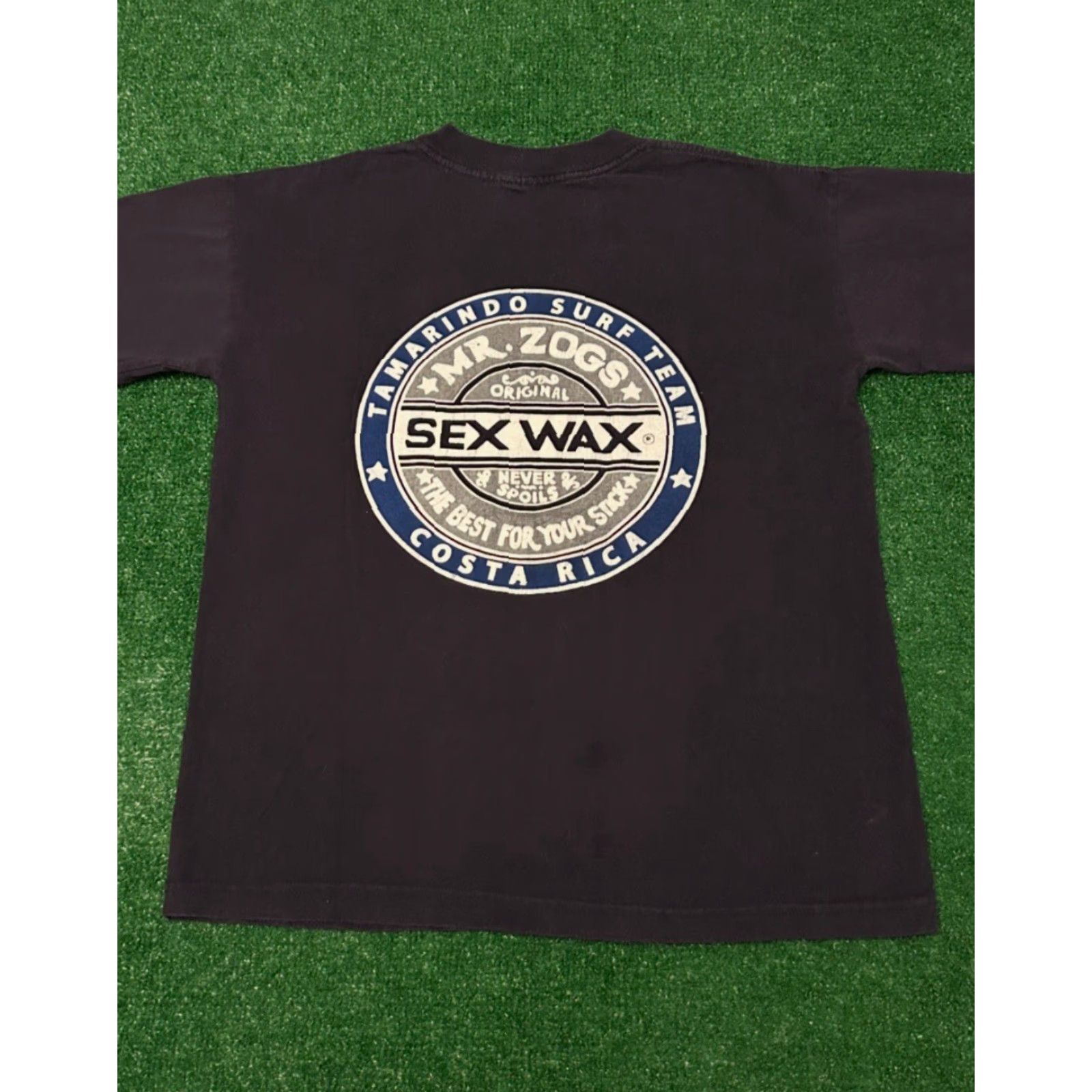 Vintage VINTAGE 90s MR. Zogs Sex Wax Surf Team Surfer Skate VTG Shirt Mens Size M Blue 90s Surf Skater Vintage Mens Shirt Size US M / EU 48-50 / 2 - 5 Thumbnail