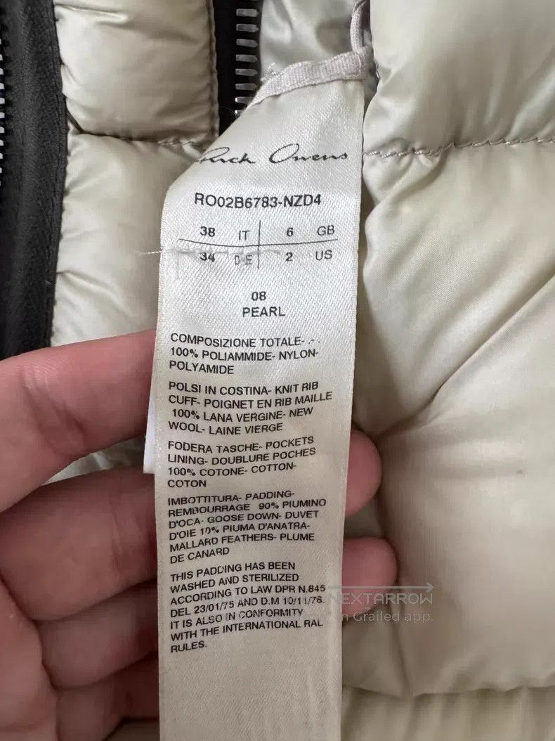 Rick Owens RICK OWENS Shark Puffer Jacket - Beige Size XS / US 0-2 / IT 36-38 - 6 Thumbnail