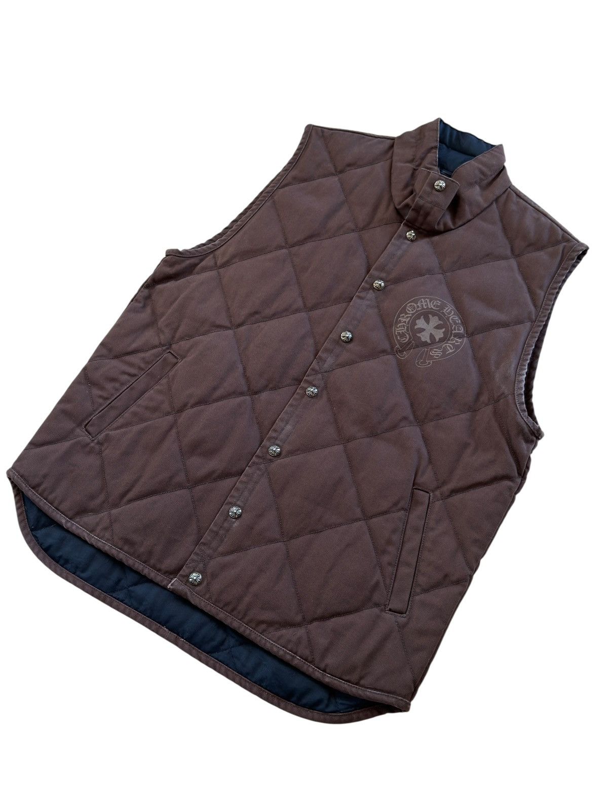 Chrome Hearts Chrome Hearts Brown Teenage Kicks Quilted Vest Size US S / EU 44-46 / 1 - 4 Thumbnail