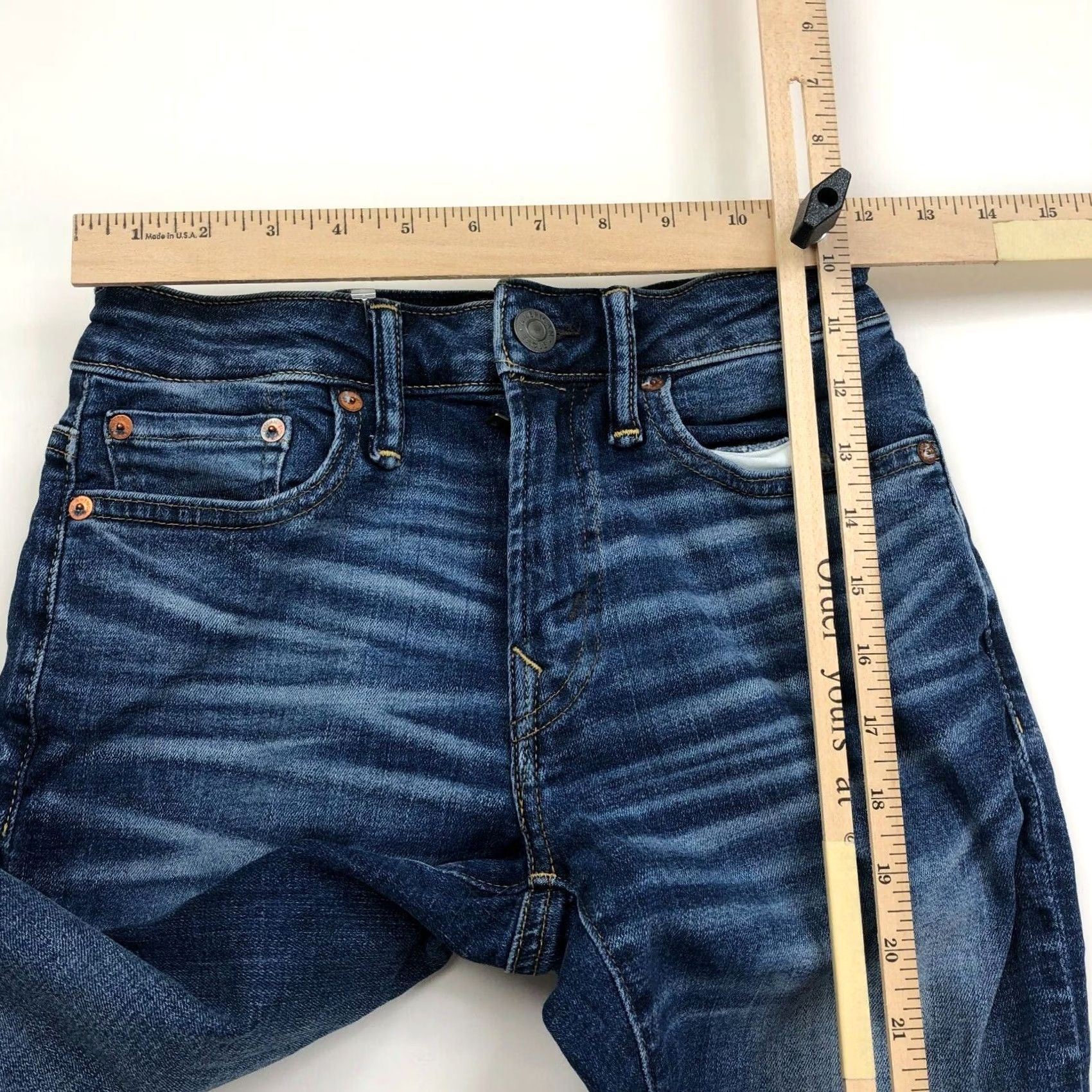 American Eagle Outfitters VINTAGE American Eagle Outfitters Athletic Skinny Jeans 26x28 25W 27L Mens Blue 27in Inseam Stretch Regular Denim Zip Men Size US 26 / EU 42 - 5 Thumbnail