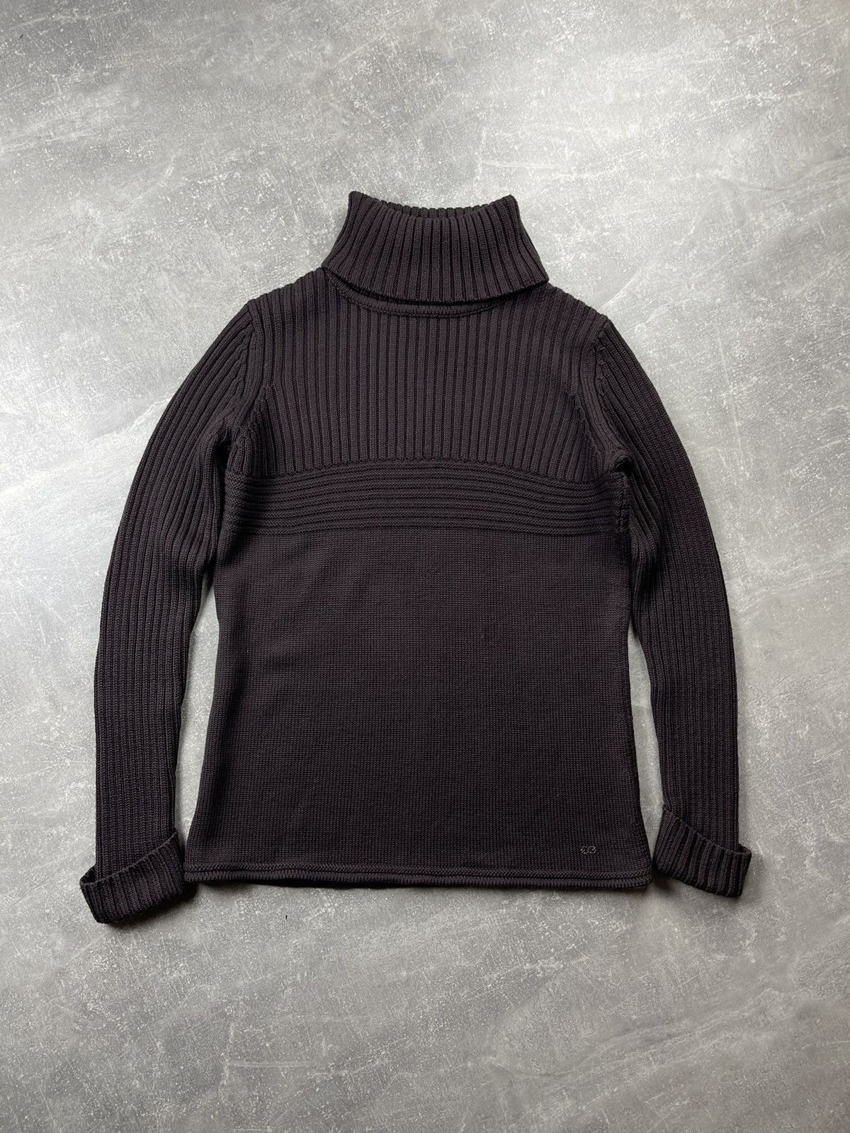Escada Escada Sport Brown Wool Turtleneck Sweater Size L / US 10 / IT 46 - 2 Thumbnail