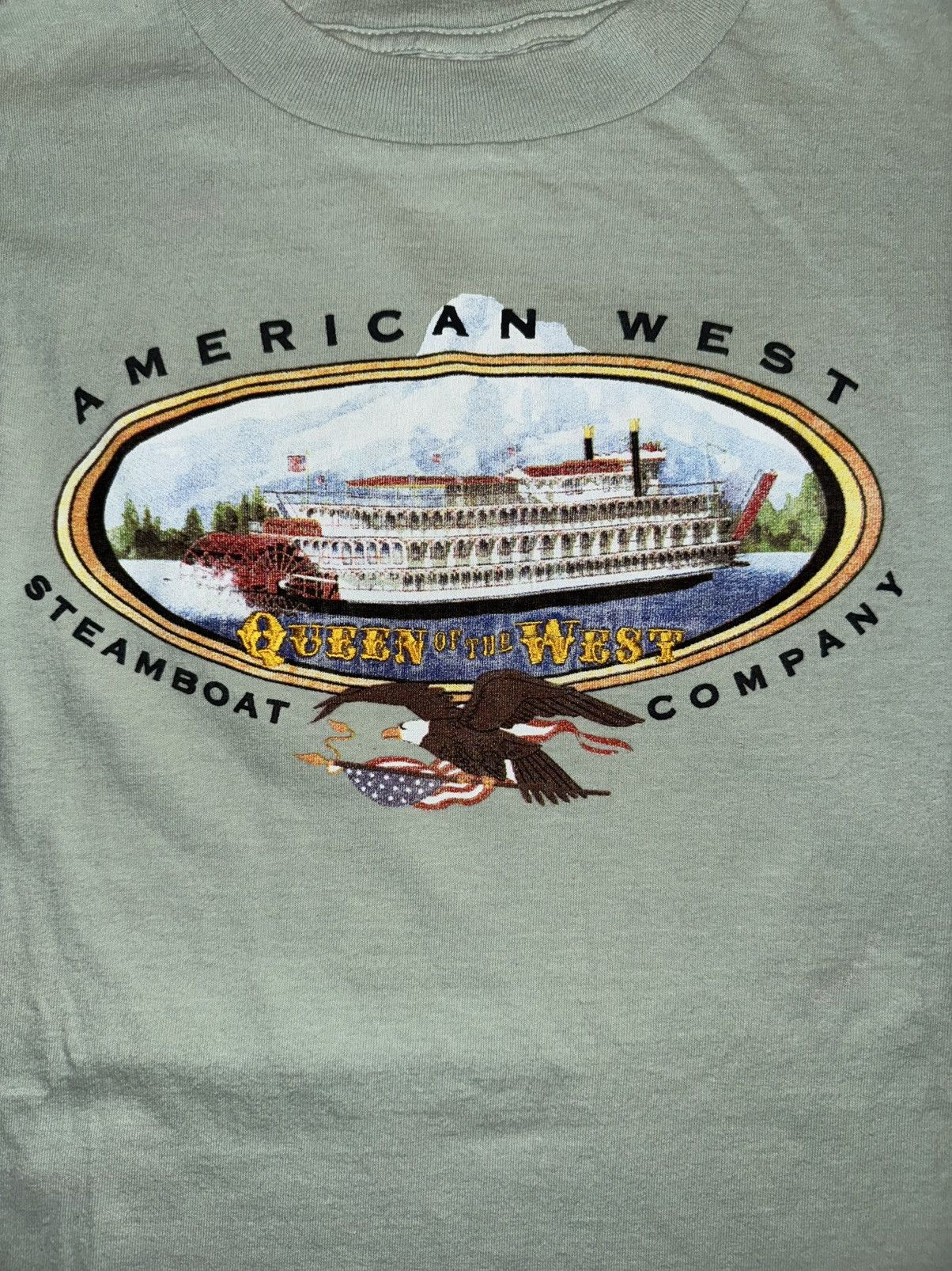 Tultex × Vintage Vintage Tultex American West Steamboat Company Embroidered T Size US L / EU 52-54 / 3 - 2 Thumbnail