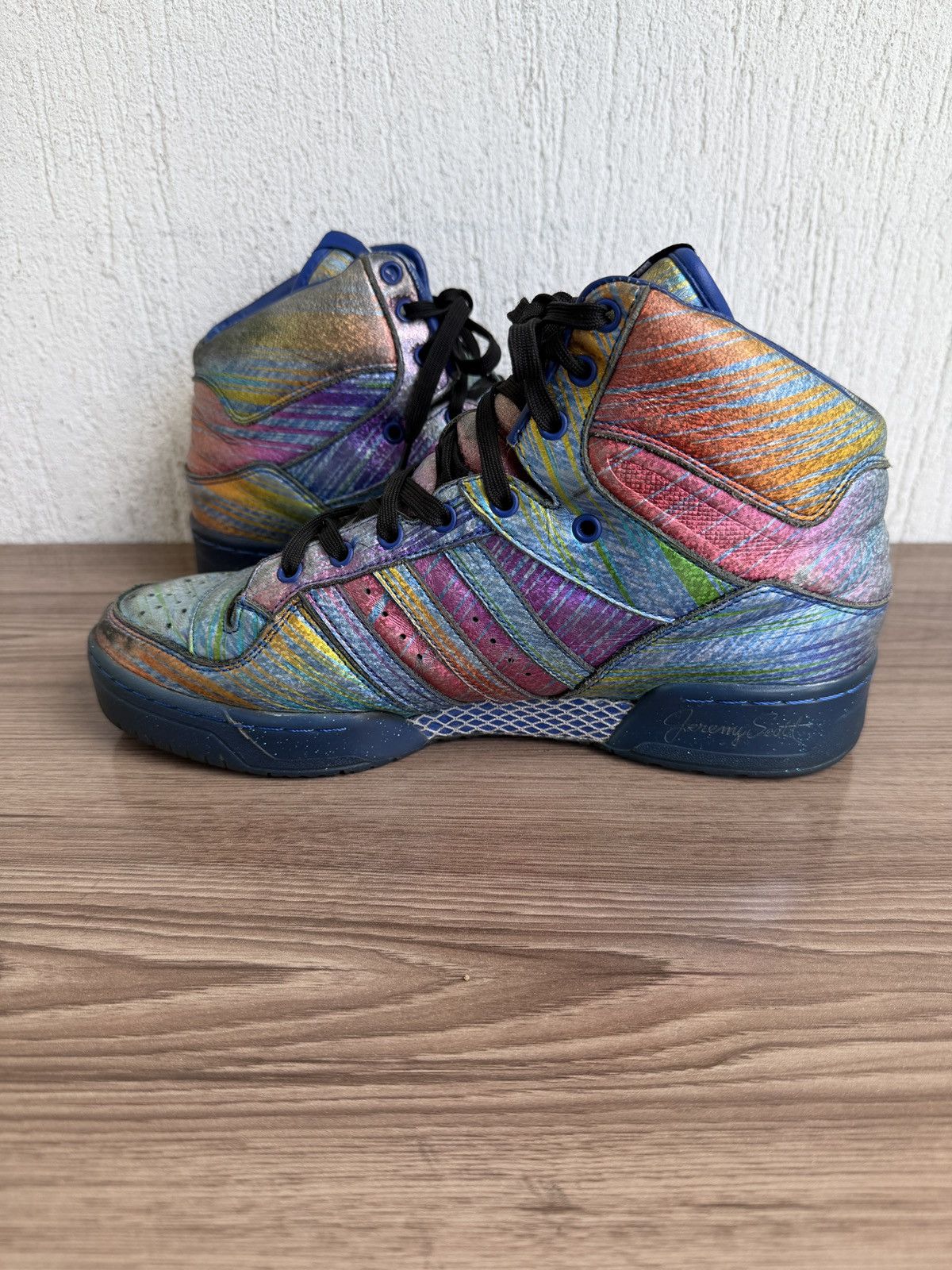Adidas × Jeremy Scott Js wing high Sneaker Size US 9 / EU 42 - 13 Thumbnail
