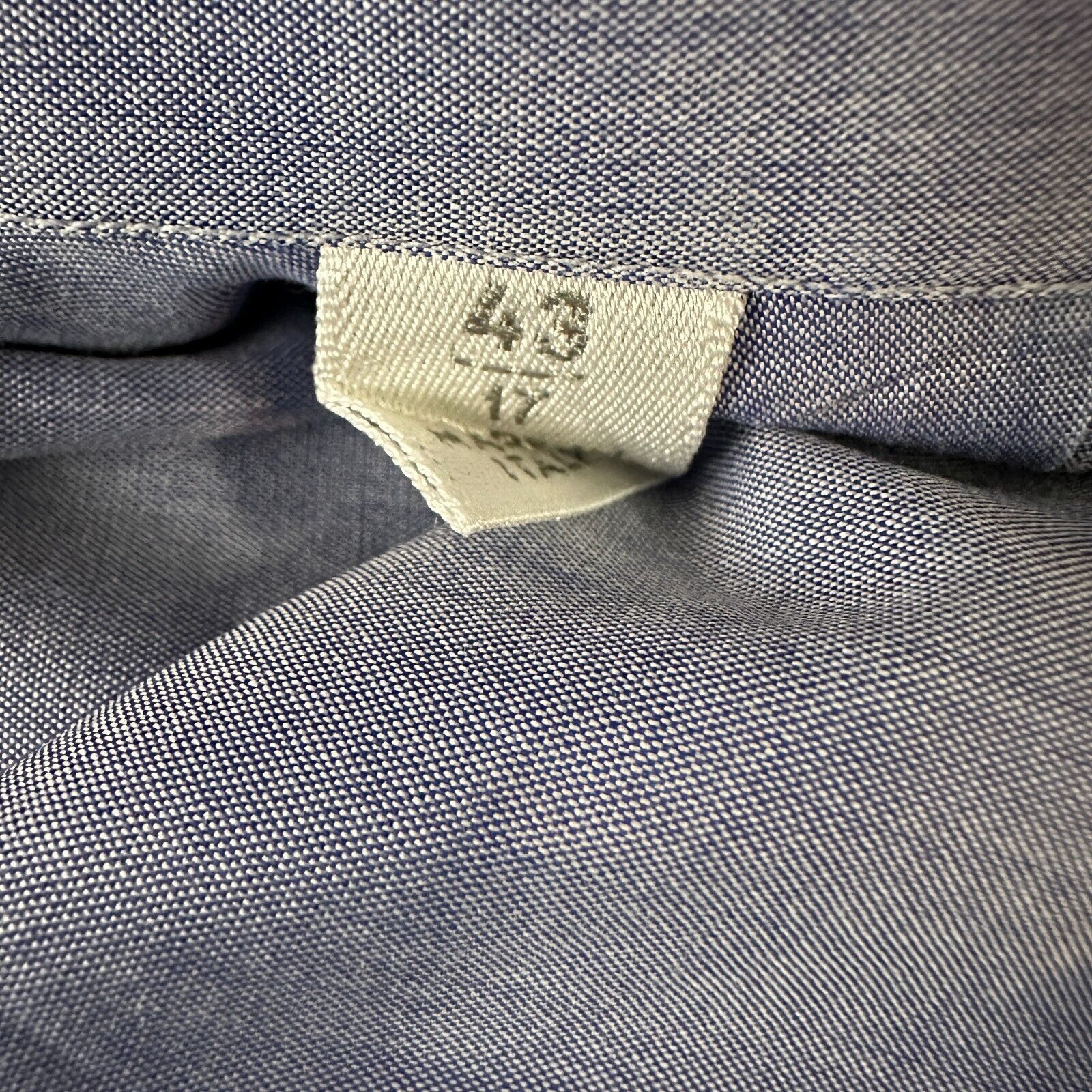 The Unbranded Brand Marol Bologa Dress Shirt Men 43 17 Blue White Striped Purple Size US L / EU 52-54 / 3 - 6 Thumbnail