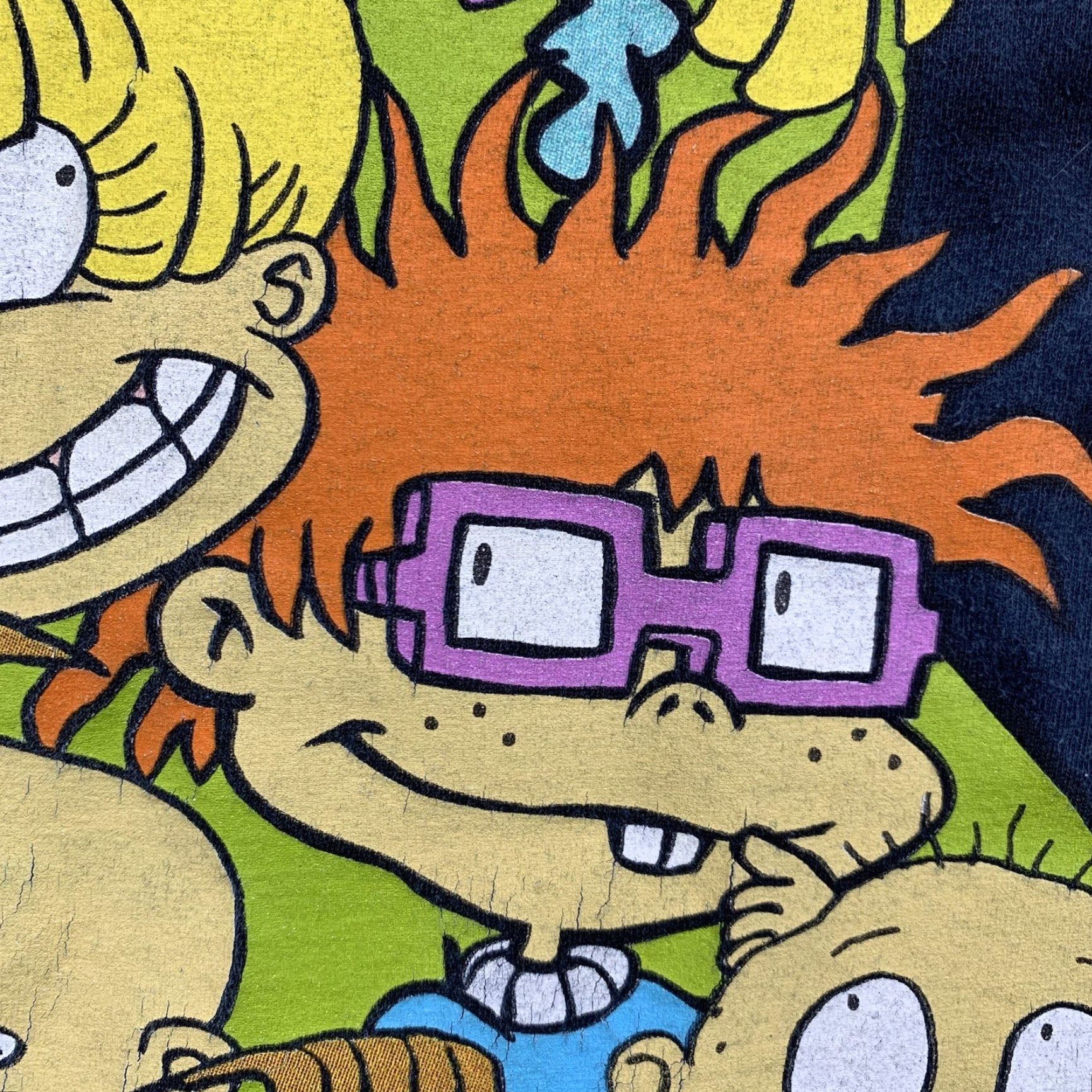 Nickelodeon VINTAGE Nickelodeon Rugrats T Shirt Mens M Blue Tie Dye Reptar Chucky Goth Punk 90s Graphic Print Mens Regular Short Sleeve Crew Neck Size US M / EU 48-50 / 2 - 7 Thumbnail