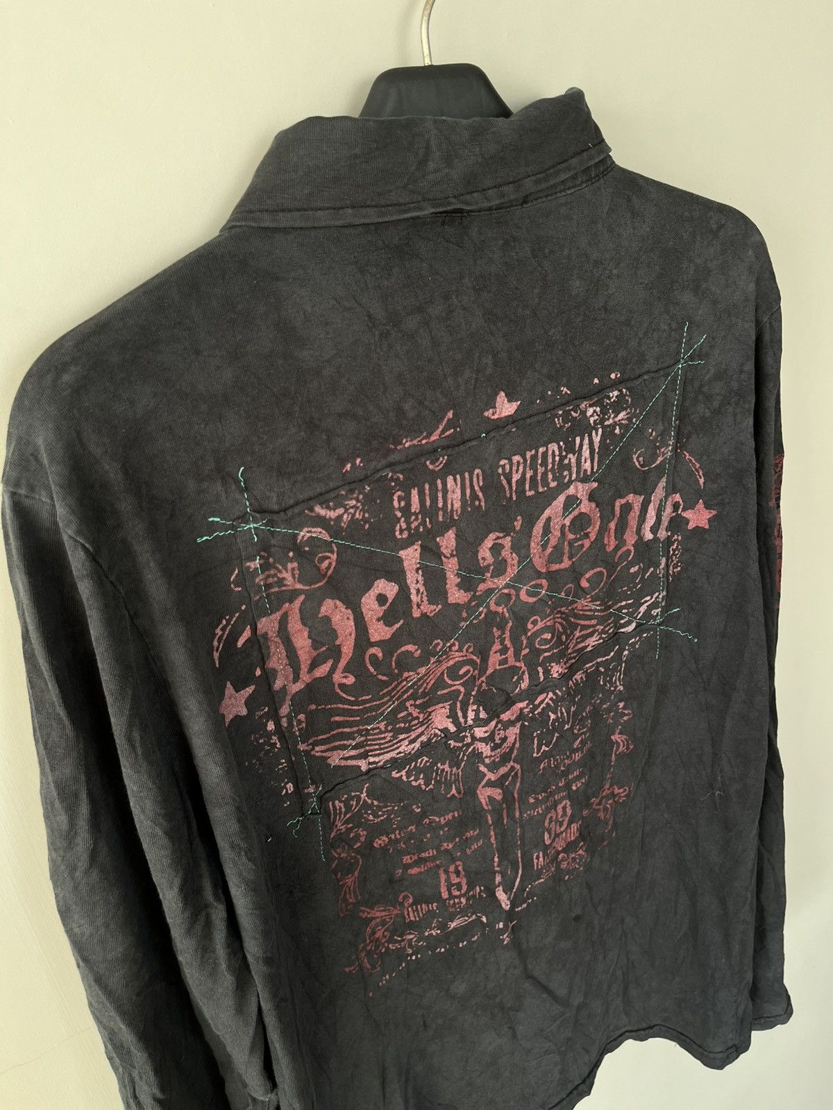 If Six Was Nine JAPANESE TESHIO POEM SKULL SEDITIONARIES VKEI PUNK STYLE Size US M / EU 48-50 / 2 - 8 Thumbnail