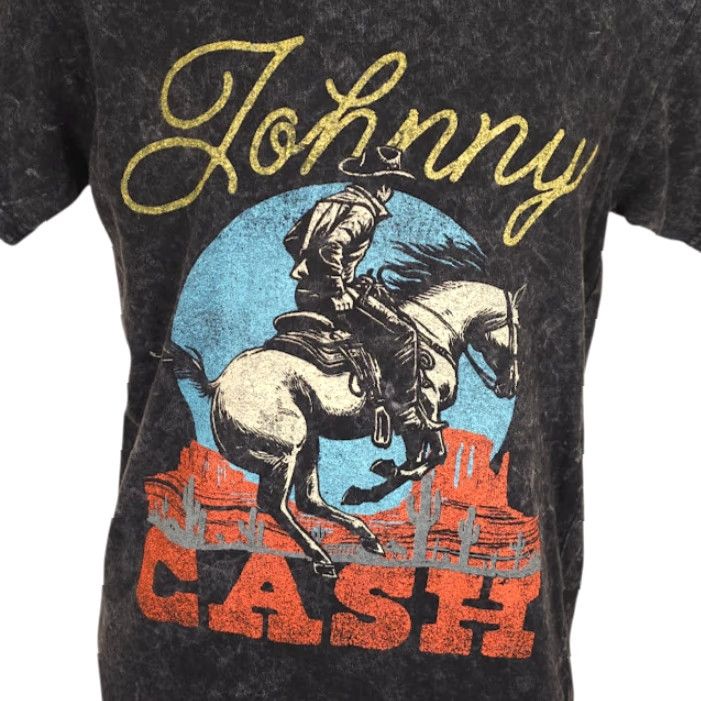 Vintage VINTAGE Johnny Cash Shirt Mens Small Gray Cowboy Country Music Size US S / EU 44-46 / 1 - 2 Thumbnail