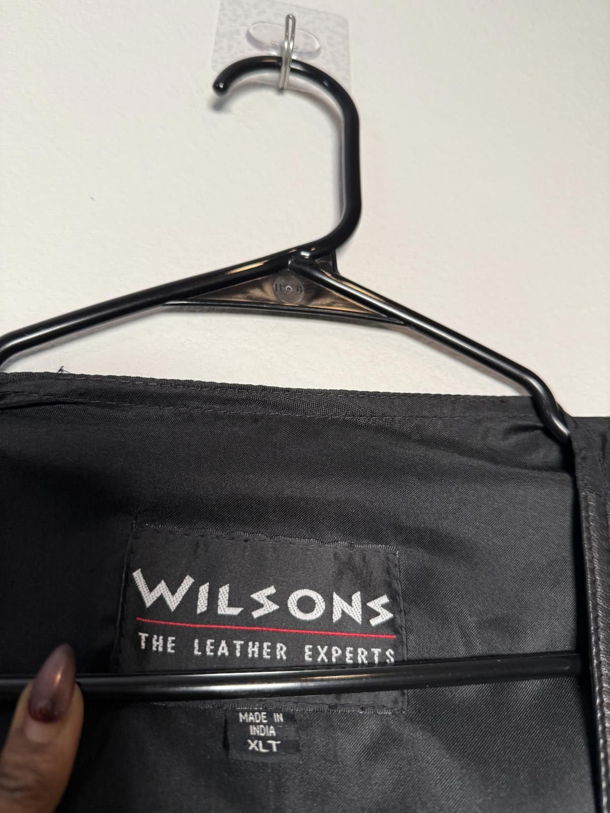 Wilsons Leather Men 100% leather Wilsons Black biker Vest Size US XL / EU 56 / 4 - 6 Thumbnail