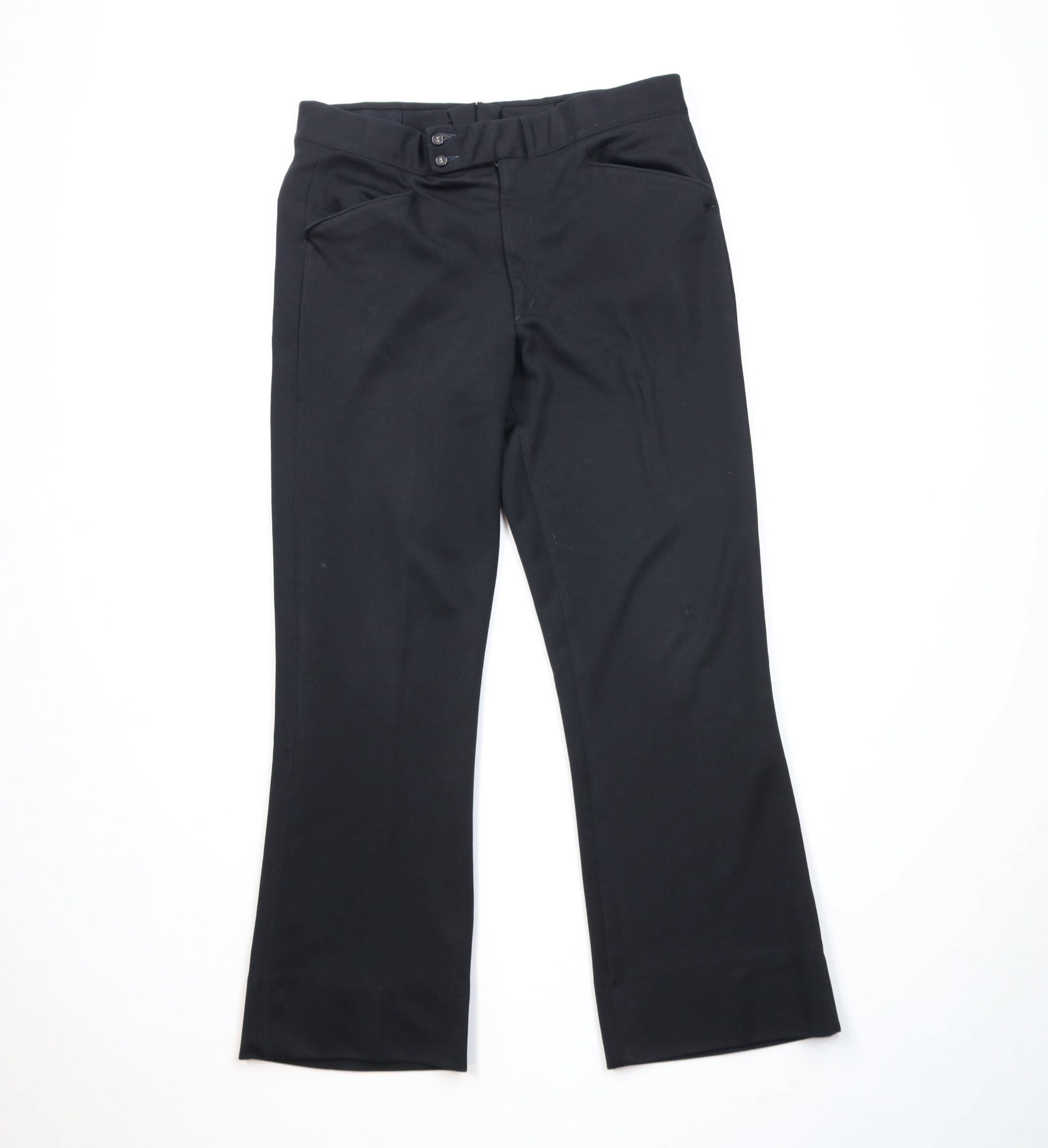 Vintage Vintage 60s 70s Streetwear Wide Leg Chino Pants Black USA Size US 36 / EU 52 - 1 Thumbnail