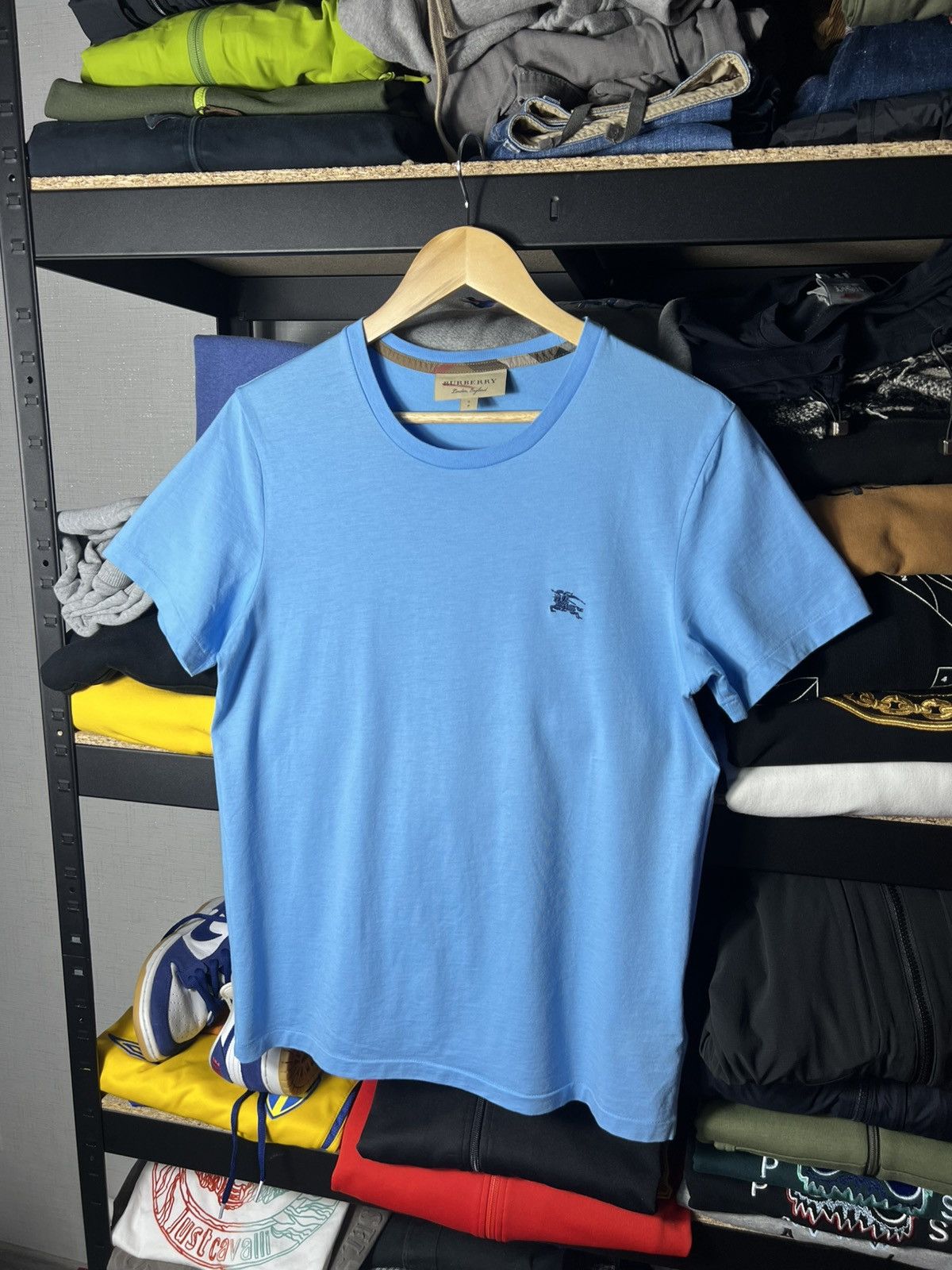 Burberry 👕 Burberry London England Logo T-Shirt — Light Blue — Size S Size US S / EU 44-46 / 1 - 1 Thumbnail