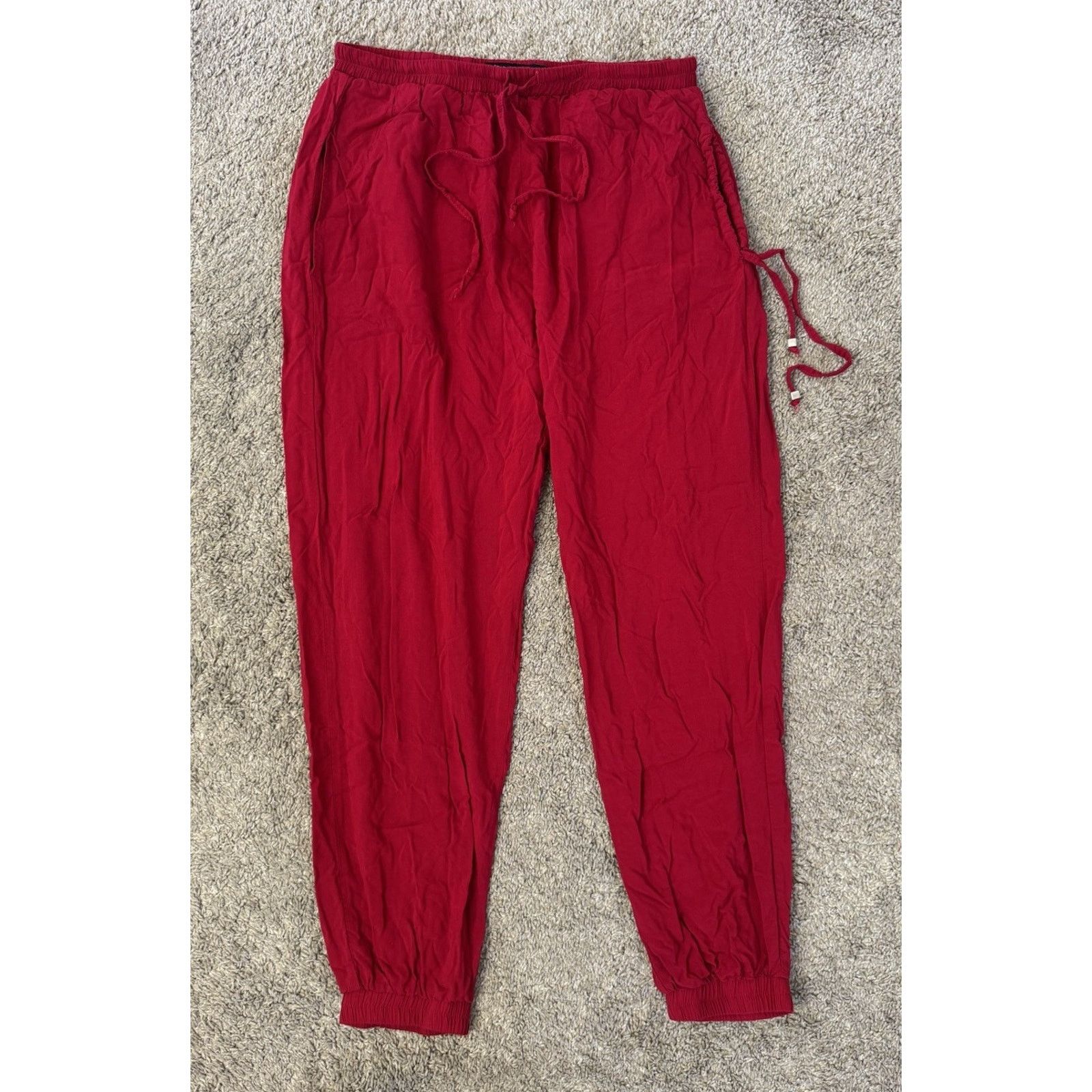 Other Buddha Pants Miami Solid Jogger Harem Pants Scarlet Red S Size 27" / US 4 / IT 40 - 3 Thumbnail