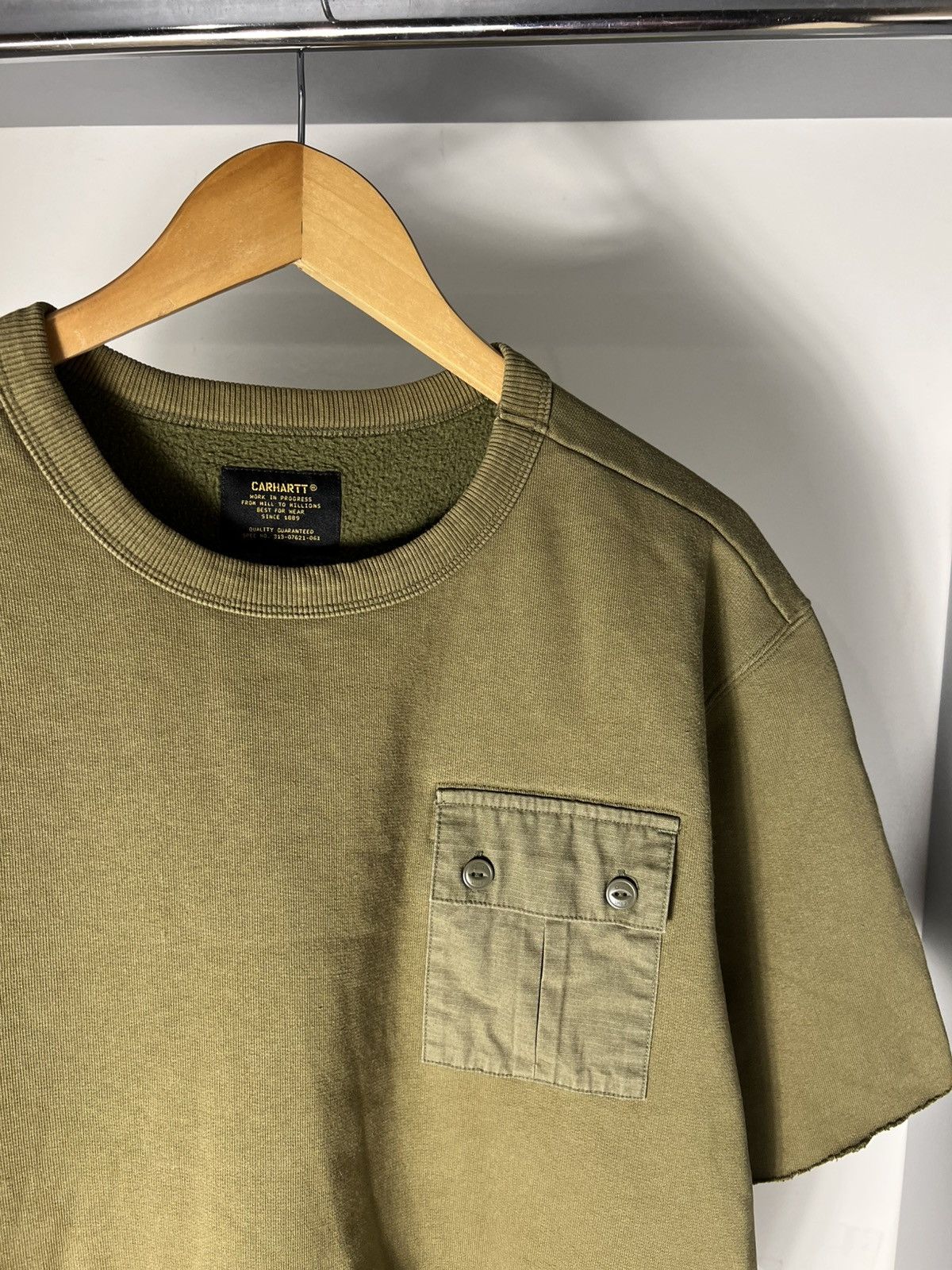 Carhartt Wip VINTAGE CARHARTT WIP MILITARY POCKET SWEAT DESIGNER Y2K 90s Size US M / EU 48-50 / 2 - 11 Thumbnail