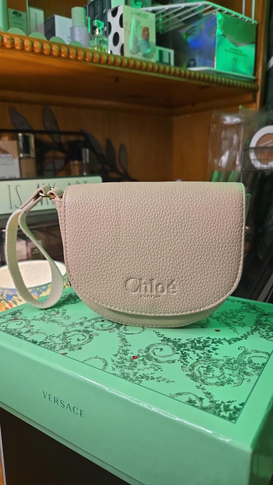 chloma Chloé Parfums Beige Wristlet Pouch Size ONE SIZE - 1 Thumbnail