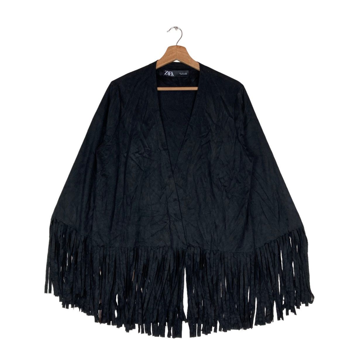 Zara Zara Fringed Cardigan Size L / US 10 / IT 46 - 1 Thumbnail